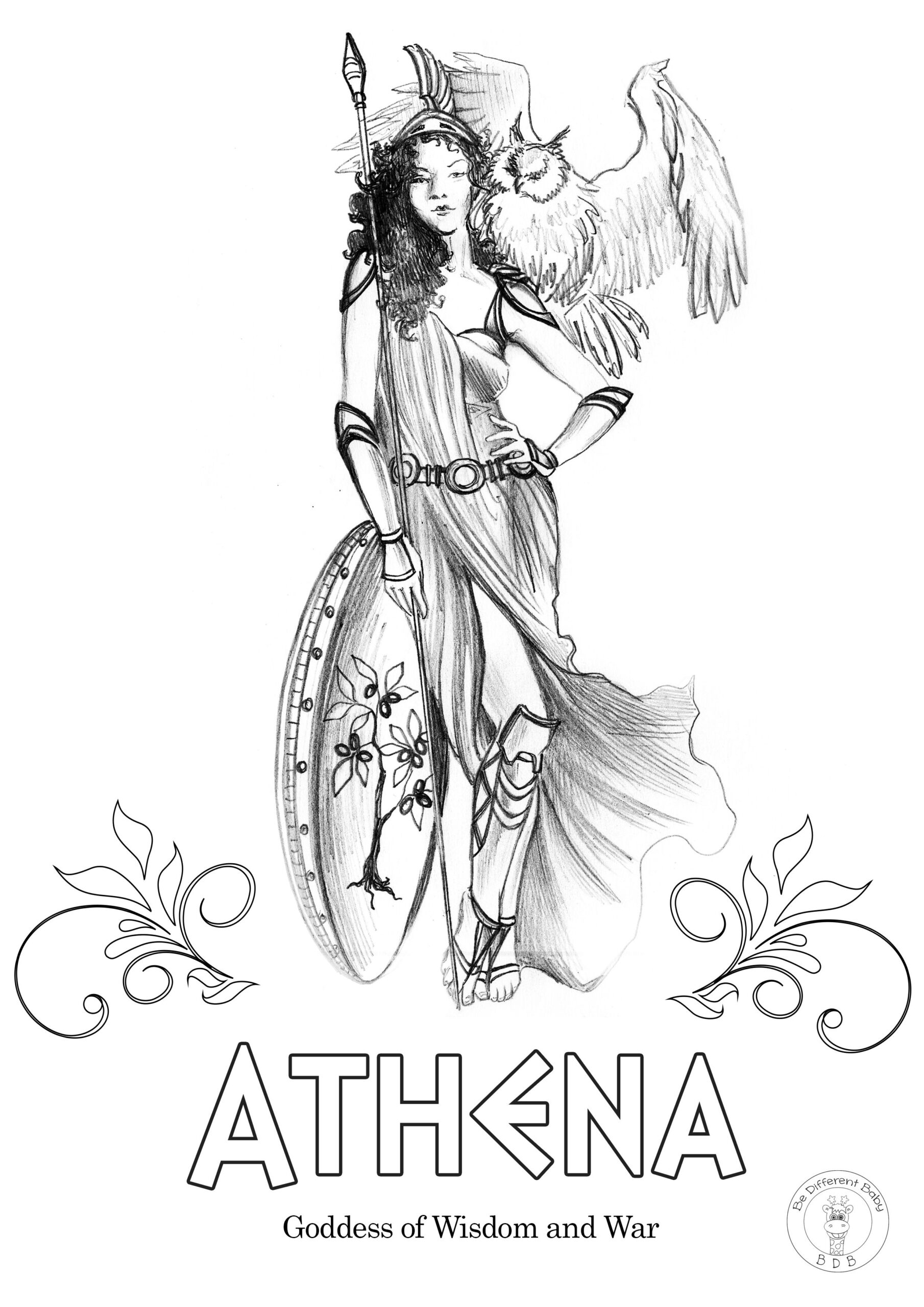 Printable Greek Gods And Goddesses Coloring Pages Printable Word Searches