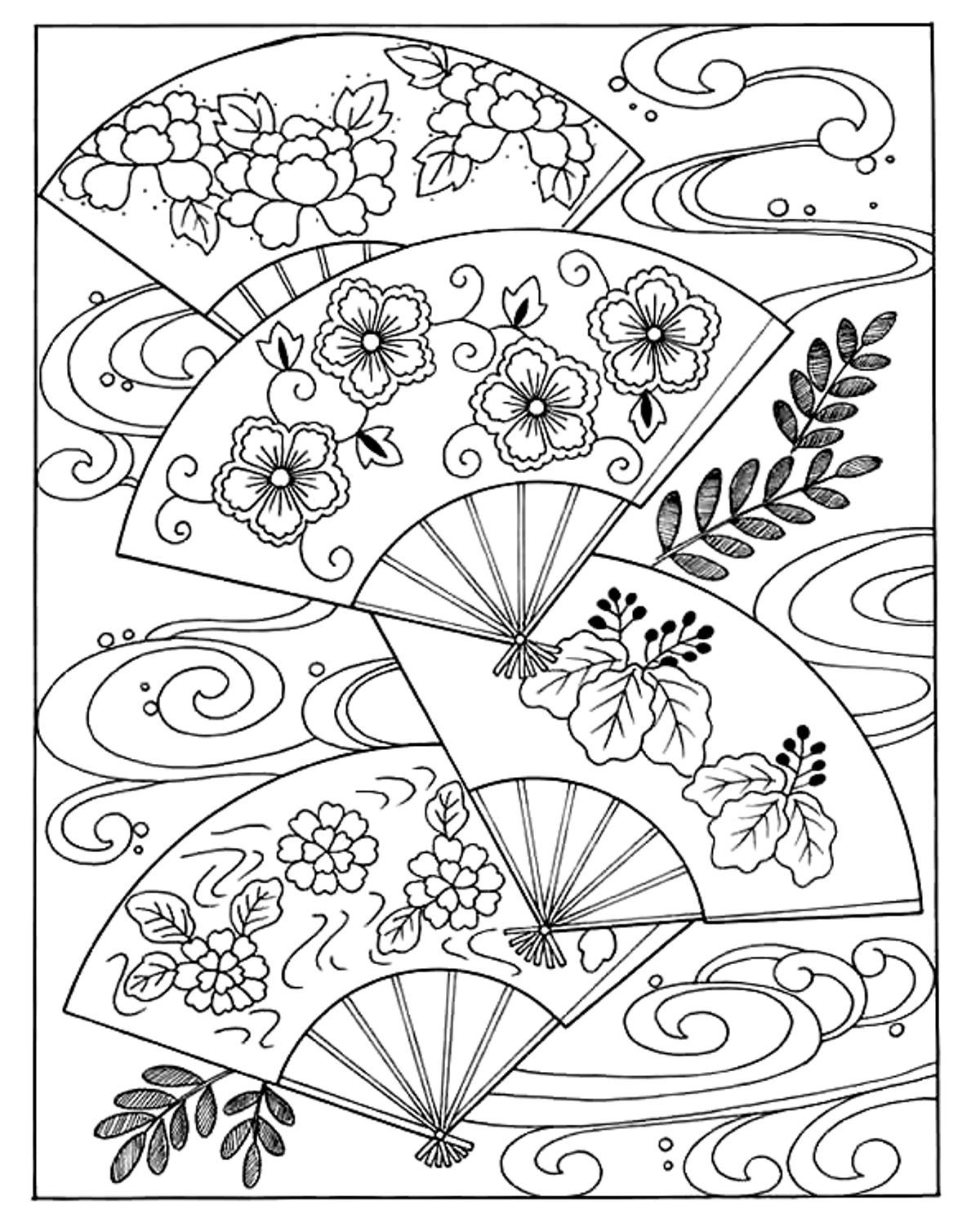 Printable Japanese Coloring Pages ZackeryropGay