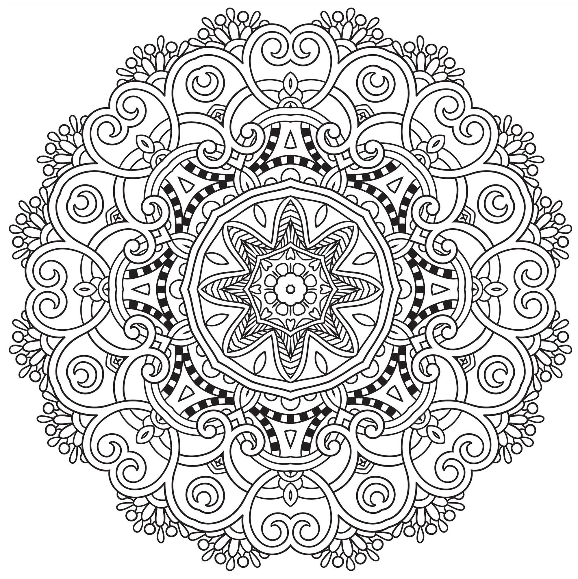 Mandala Coloring Pages Printable Free