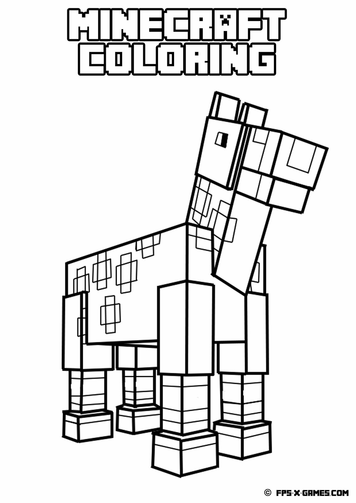 Minecraft Popularmmos Coloring Pages Printable
