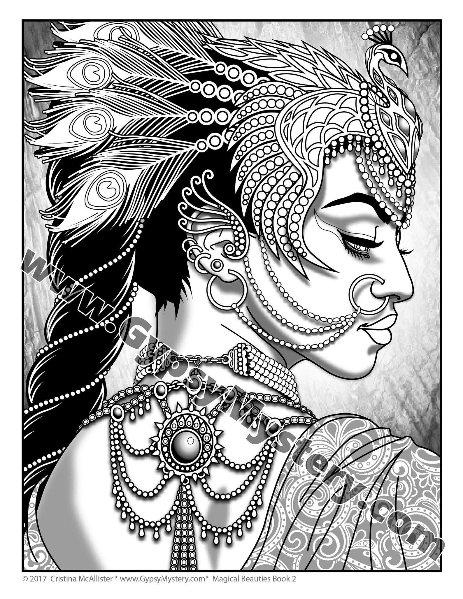 Printable Mystical Coloring Pages For Adults