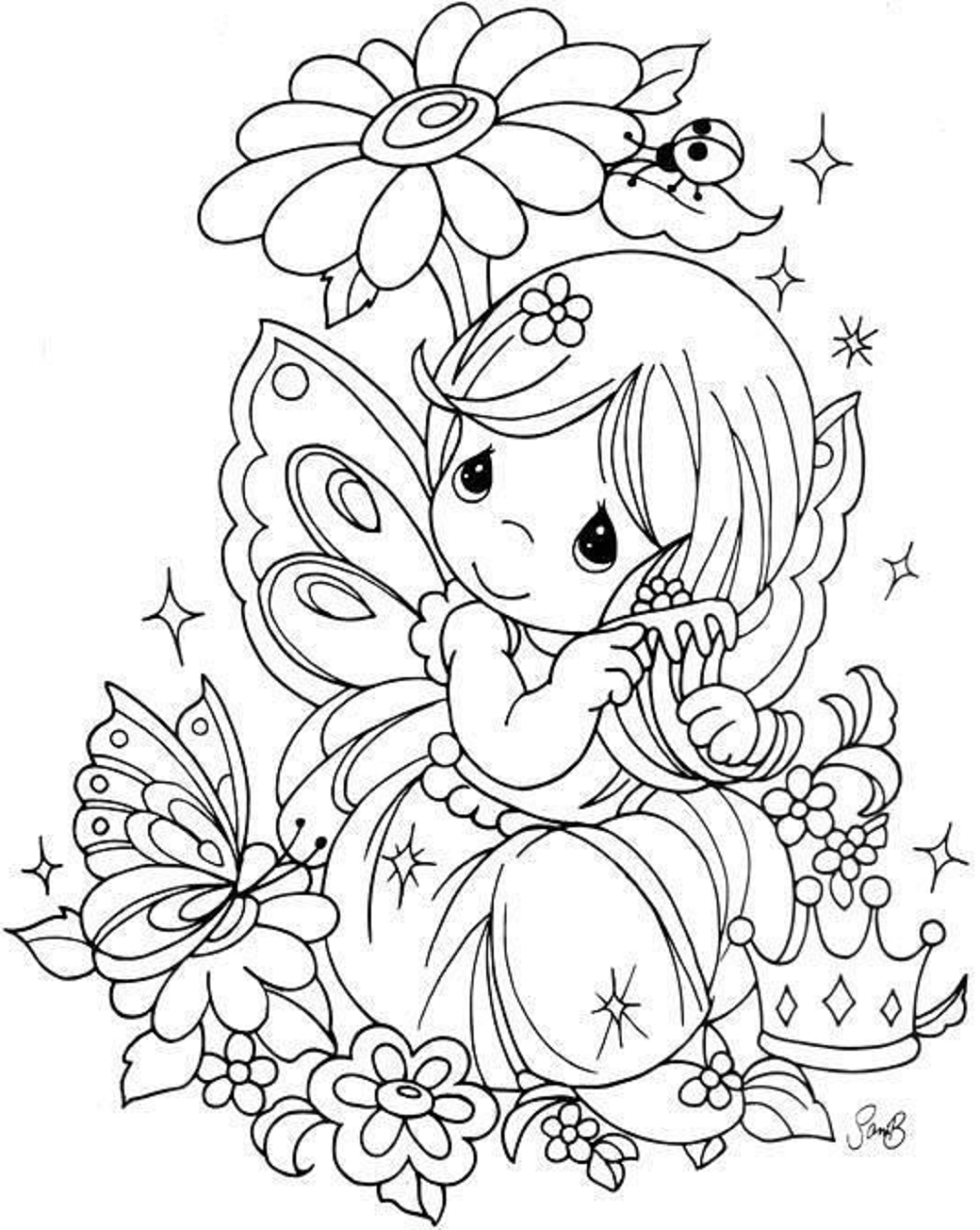 Printable Precious Moments Coloring Pages