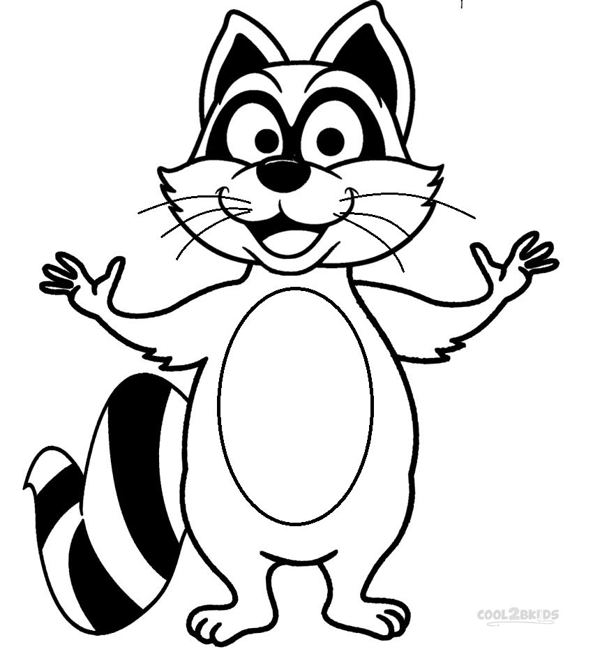 Printable Raccoon Coloring Pages For Kids Cool2bKids