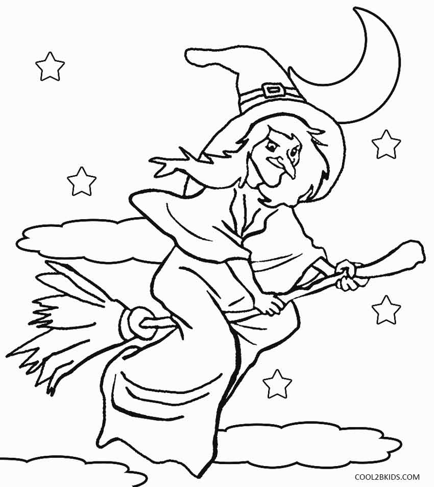 Printable Witch Coloring Pages For Kids Cool2bKids