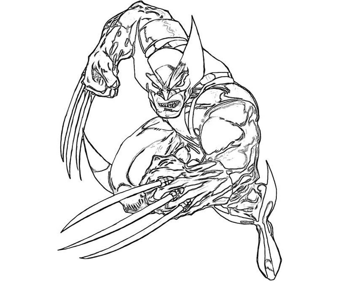 Printable Wolverine Coloring Pages ColoringMe