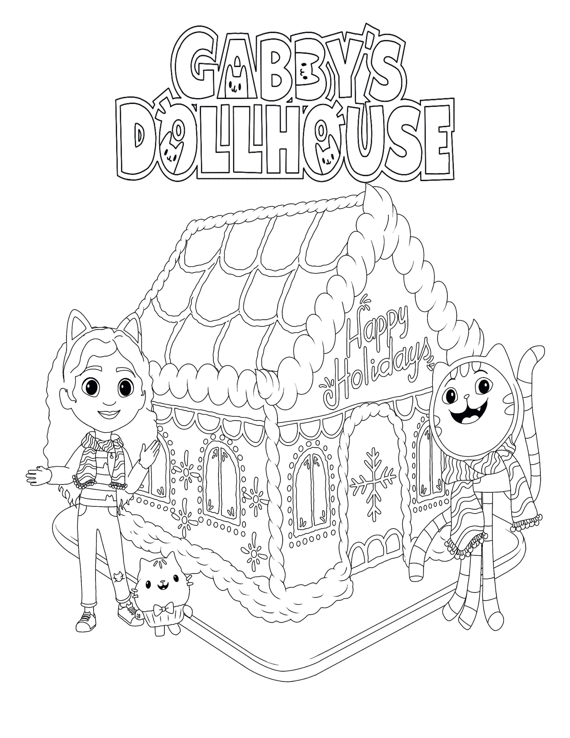 Printables Gabby S Dollhouse Coloring Pages