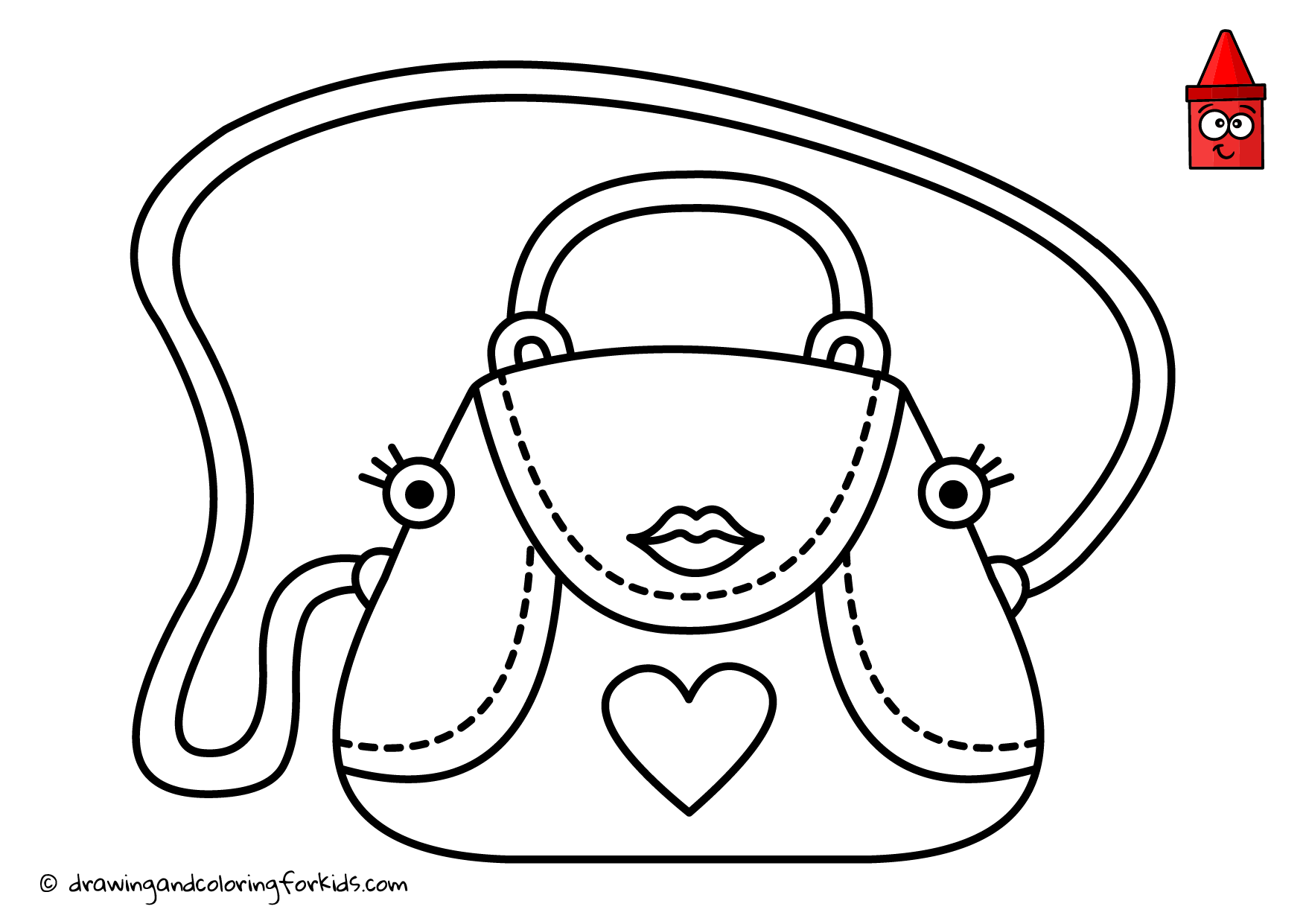 Purse Coloring Page At GetColorings Free Printable Colorings Pages To Print And Color