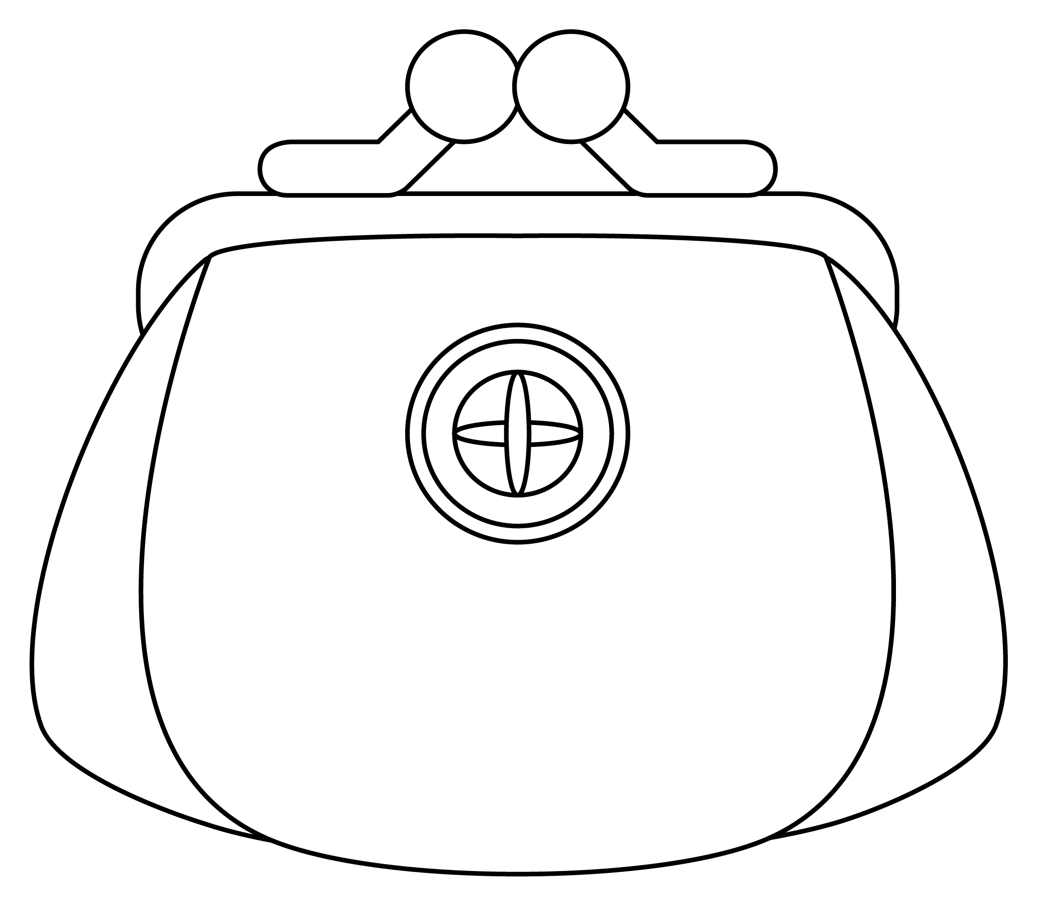 Purse Coloring Page ColouringPages