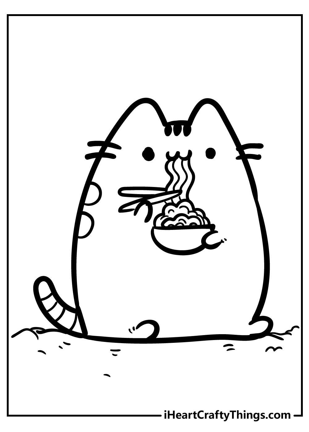 Printable Pusheen Coloring Pages