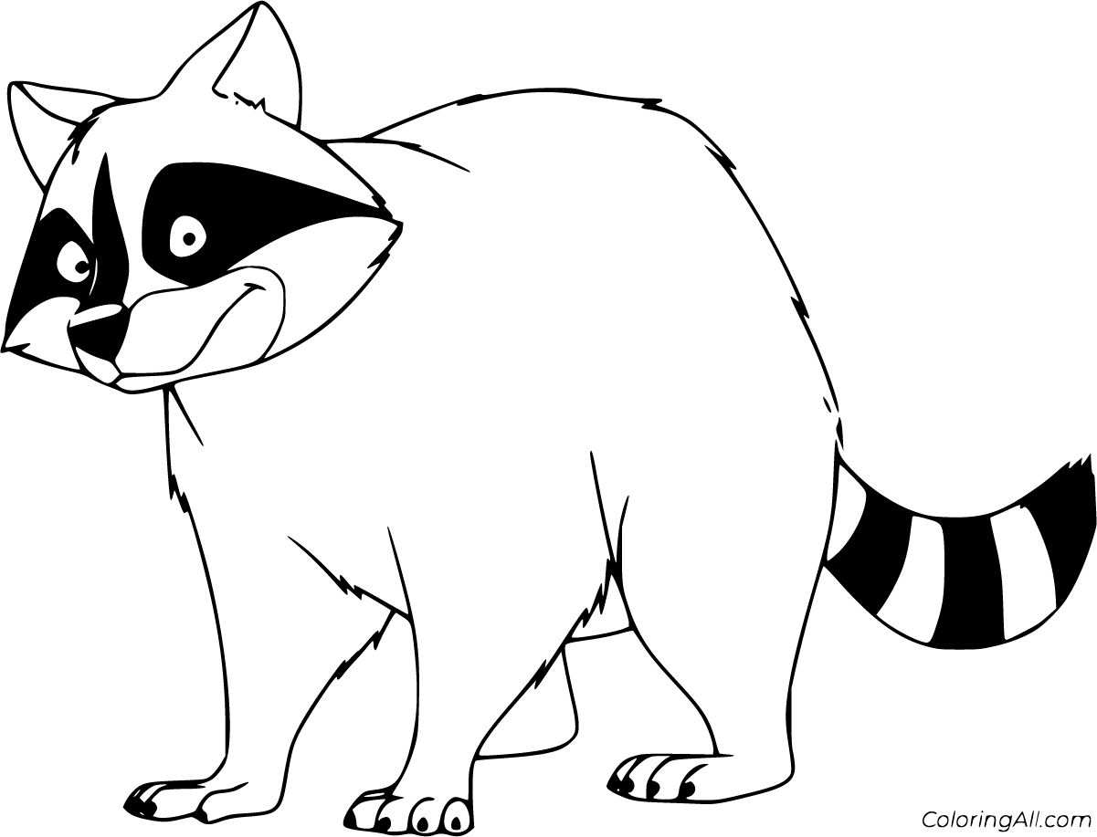 Raccoon Coloring Pages 62 Free Printables ColoringAll
