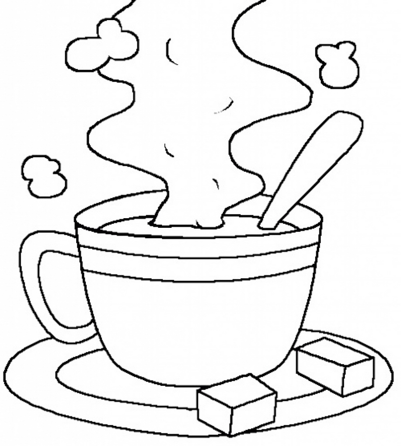 Rich Cup Of Hot Chocolate Coloring Page Designs Coloring Pages