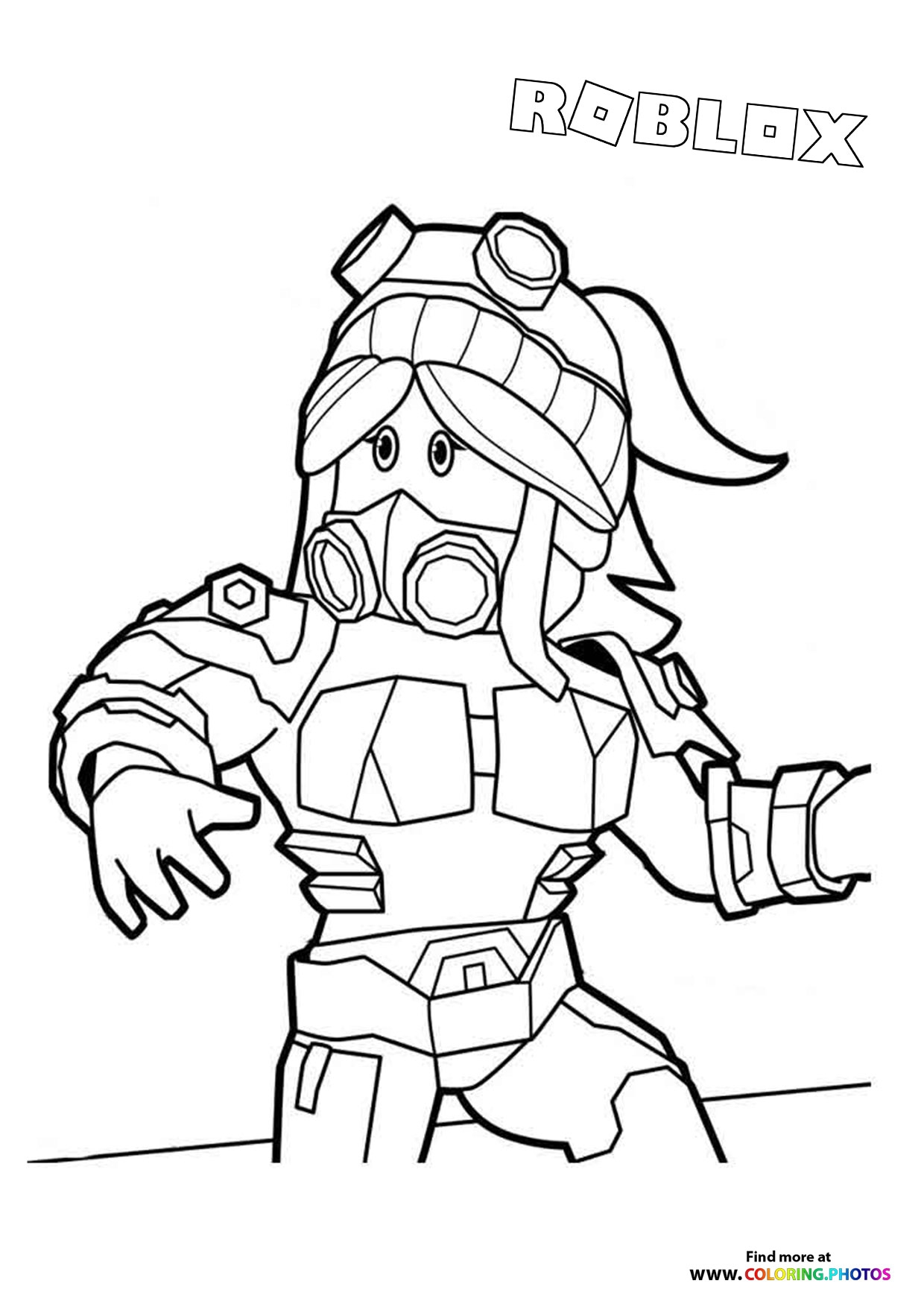 Roblox Coloring Pages Free Printable Sheets For Kids From Roblox Game