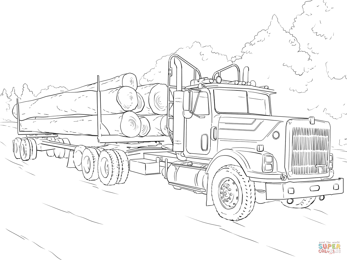 Semi Truck Coloring Pages At GetColorings Free Printable Colorings Pages To Print And Color