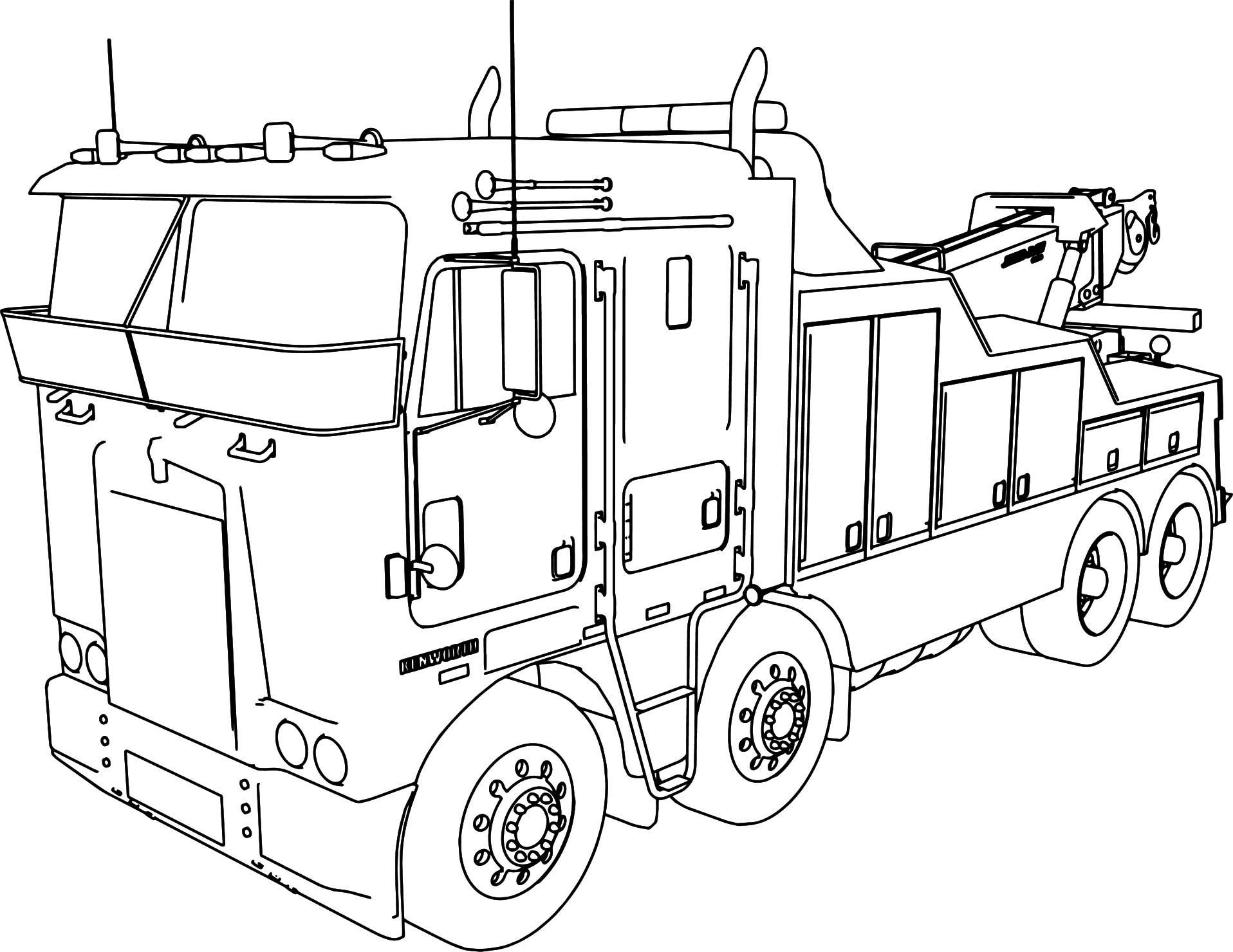 Semi Truck Coloring Pages Printable