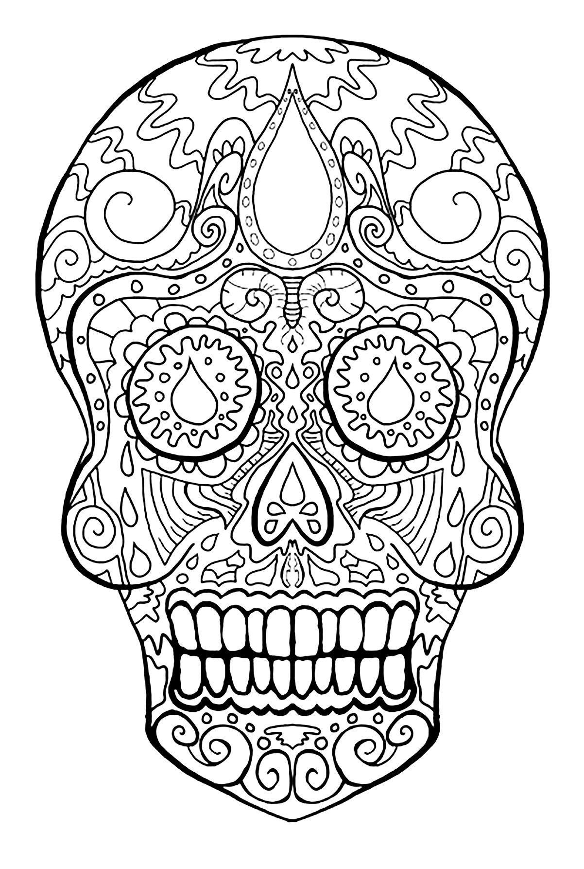 Printable Skeleton Coloring Page