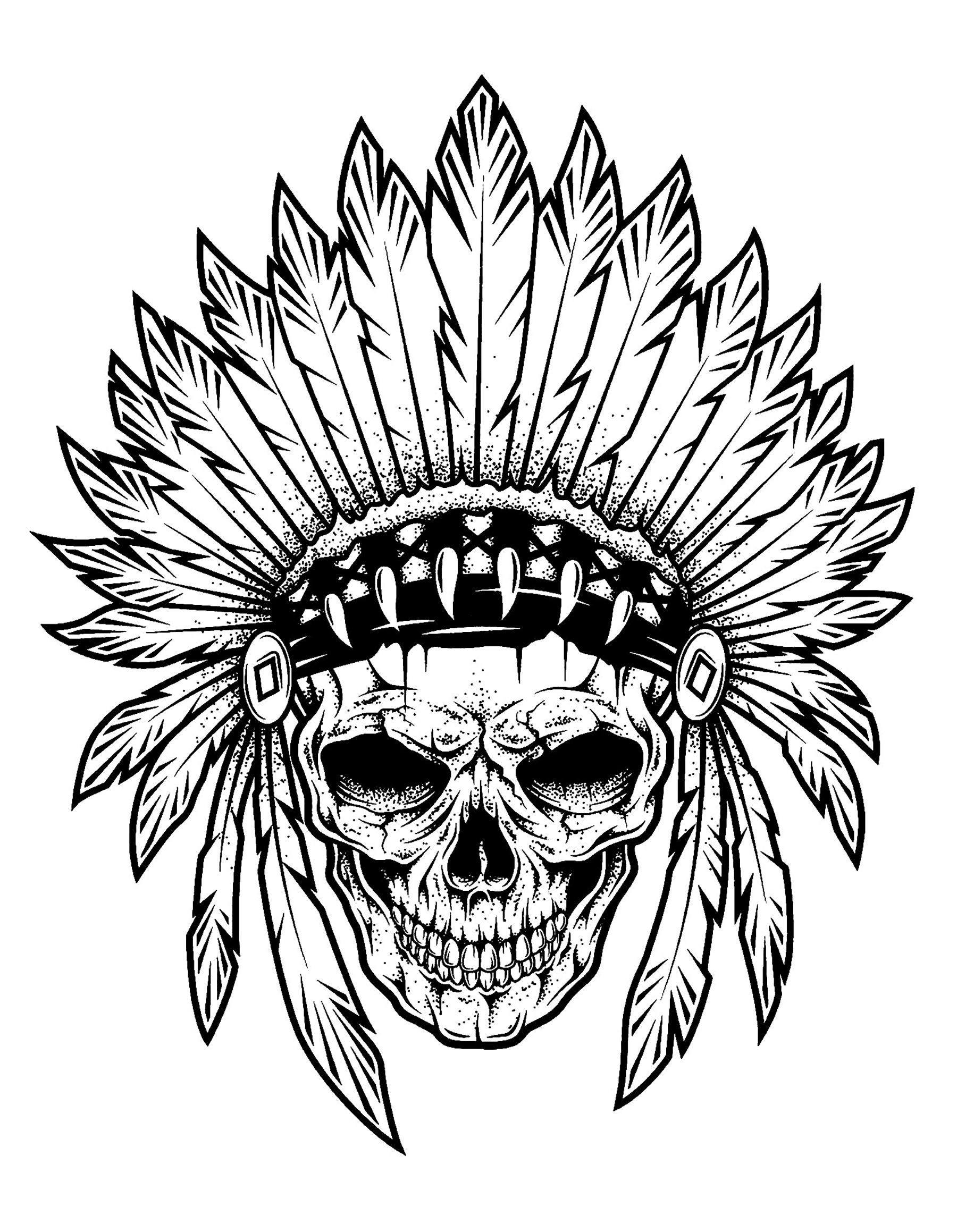 Free Printable Skull Coloring Pages