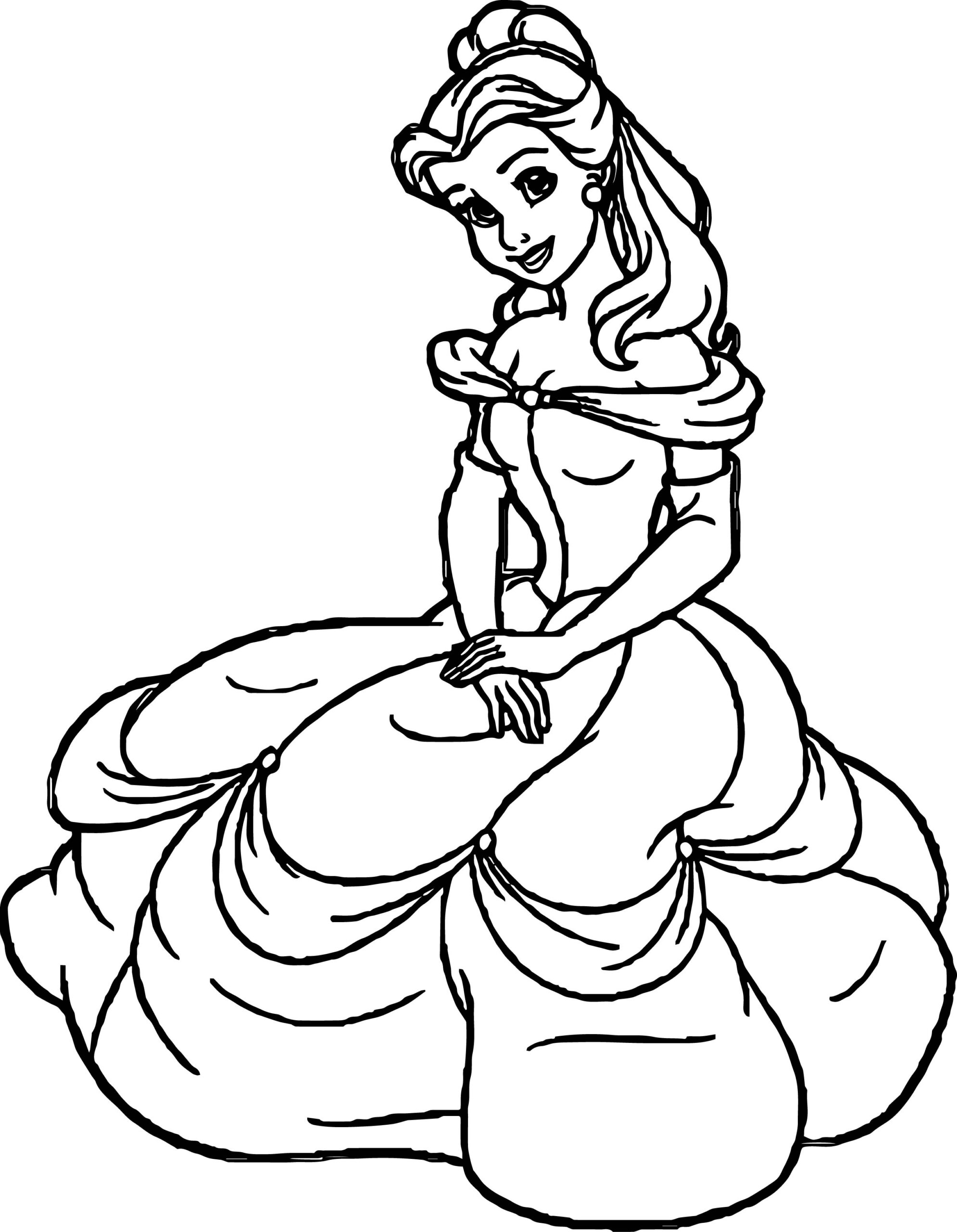 Printable Coloring Pages Disney Princess
