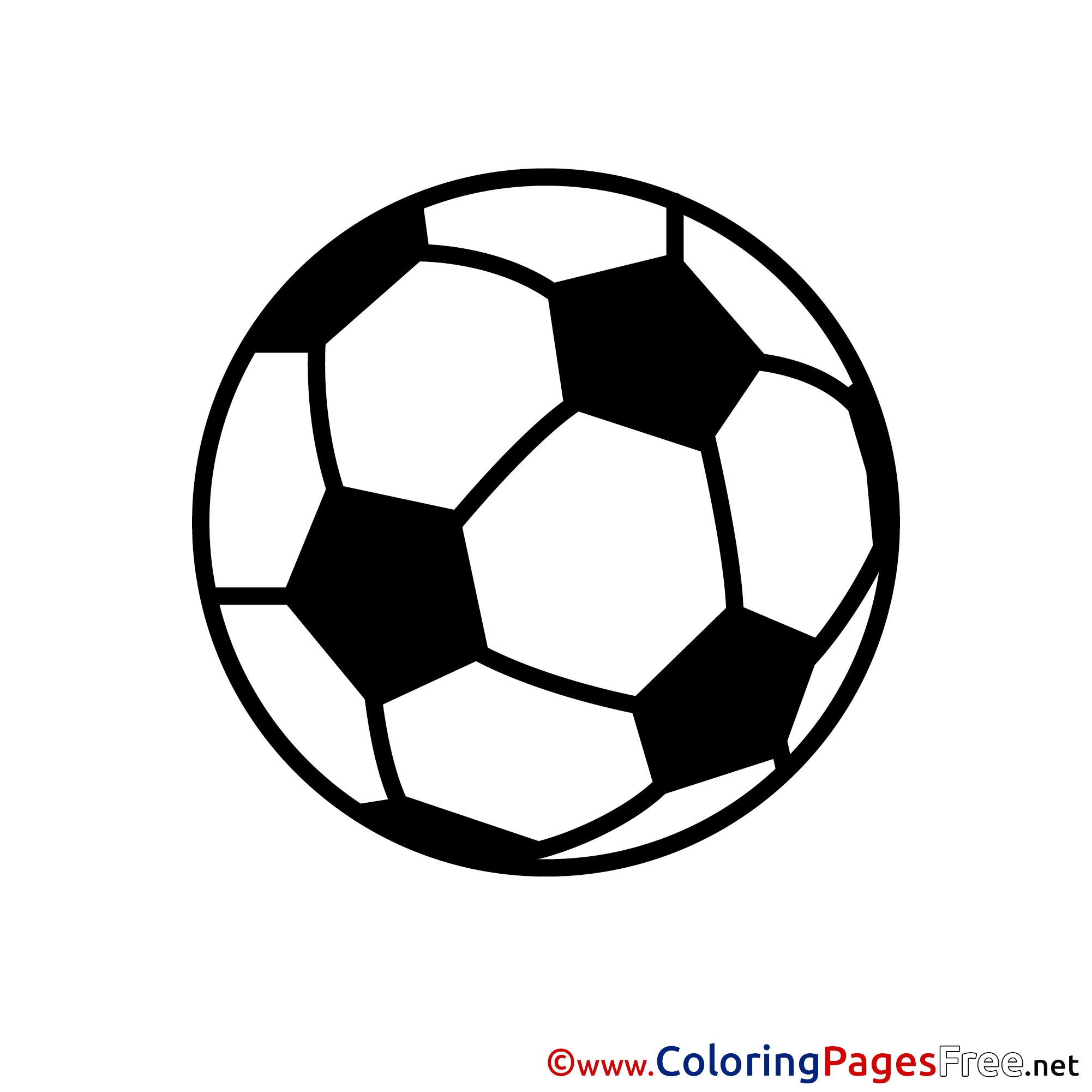 Soccer Ball Colouring Page Printable Free
