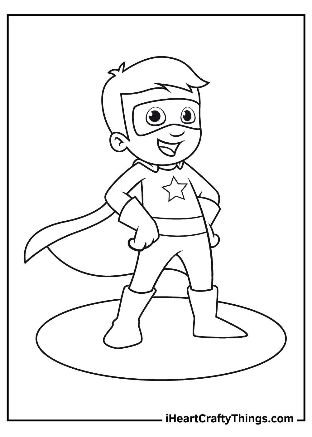 Superhero Free Printable Coloring Pages