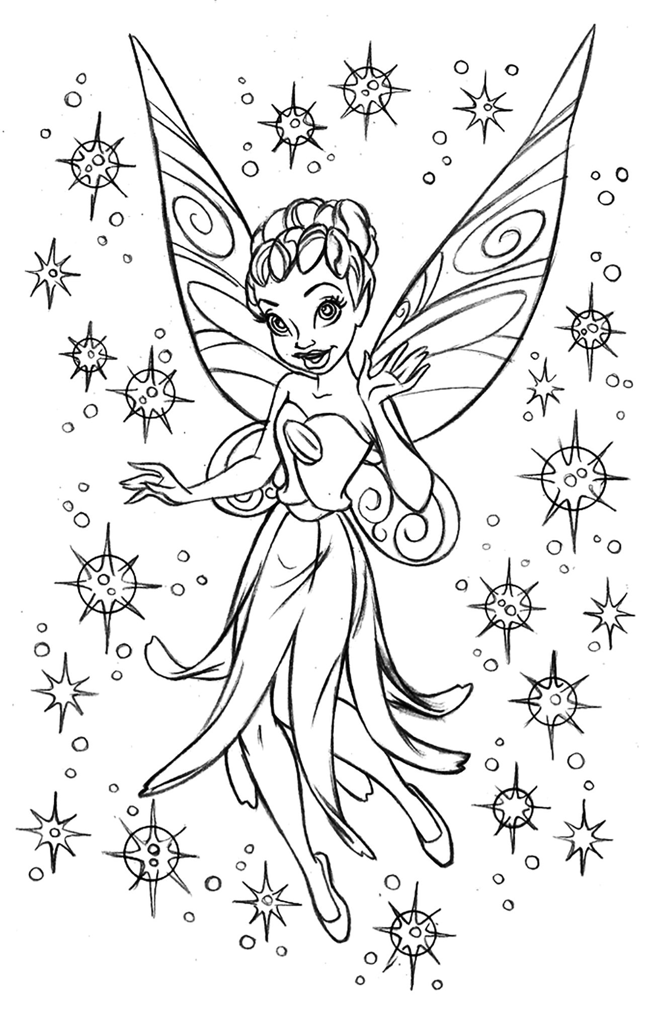 Printable Fairy Coloring Pages