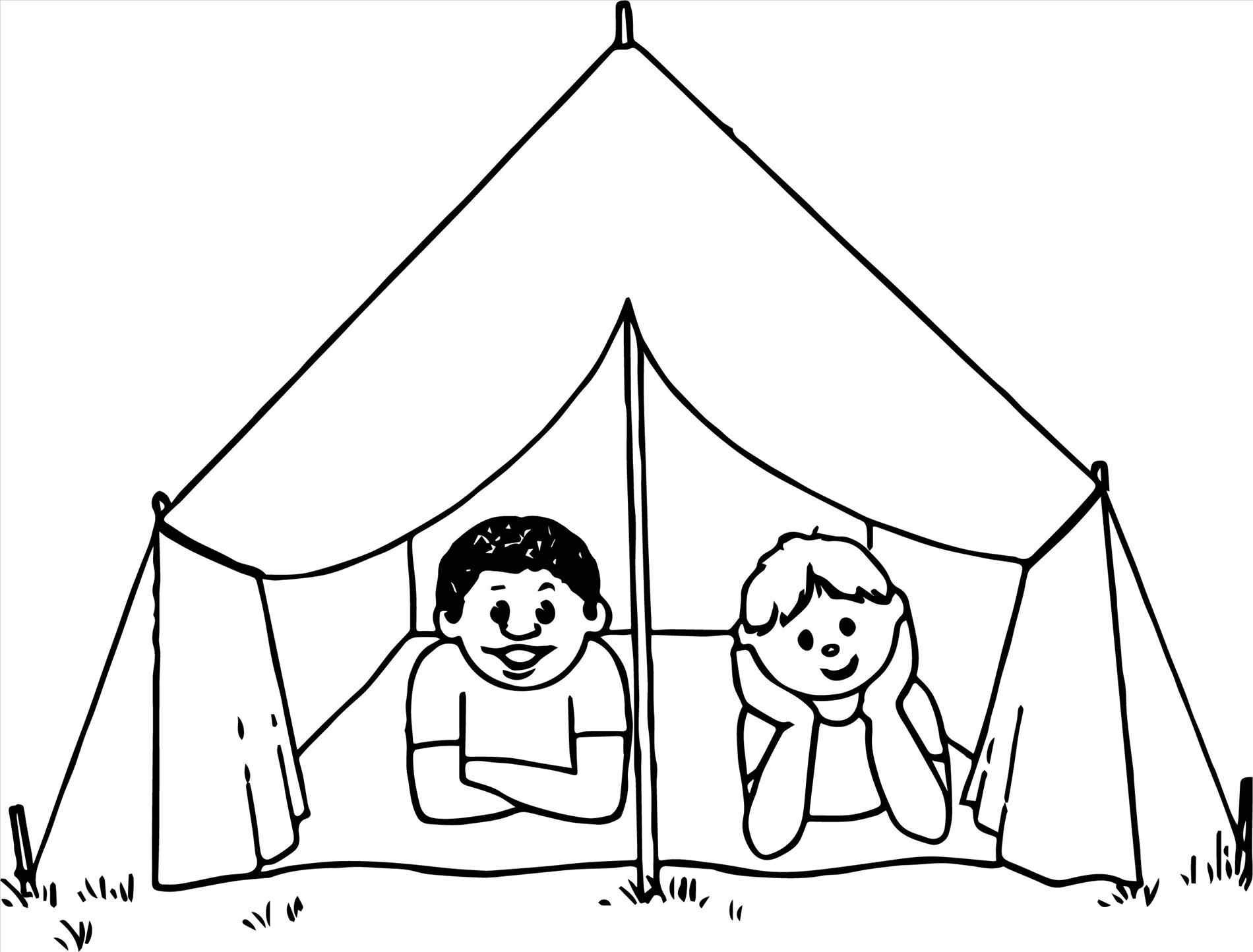 Tent Coloring Page At GetColorings Free Printable Colorings Pages To Print And Color