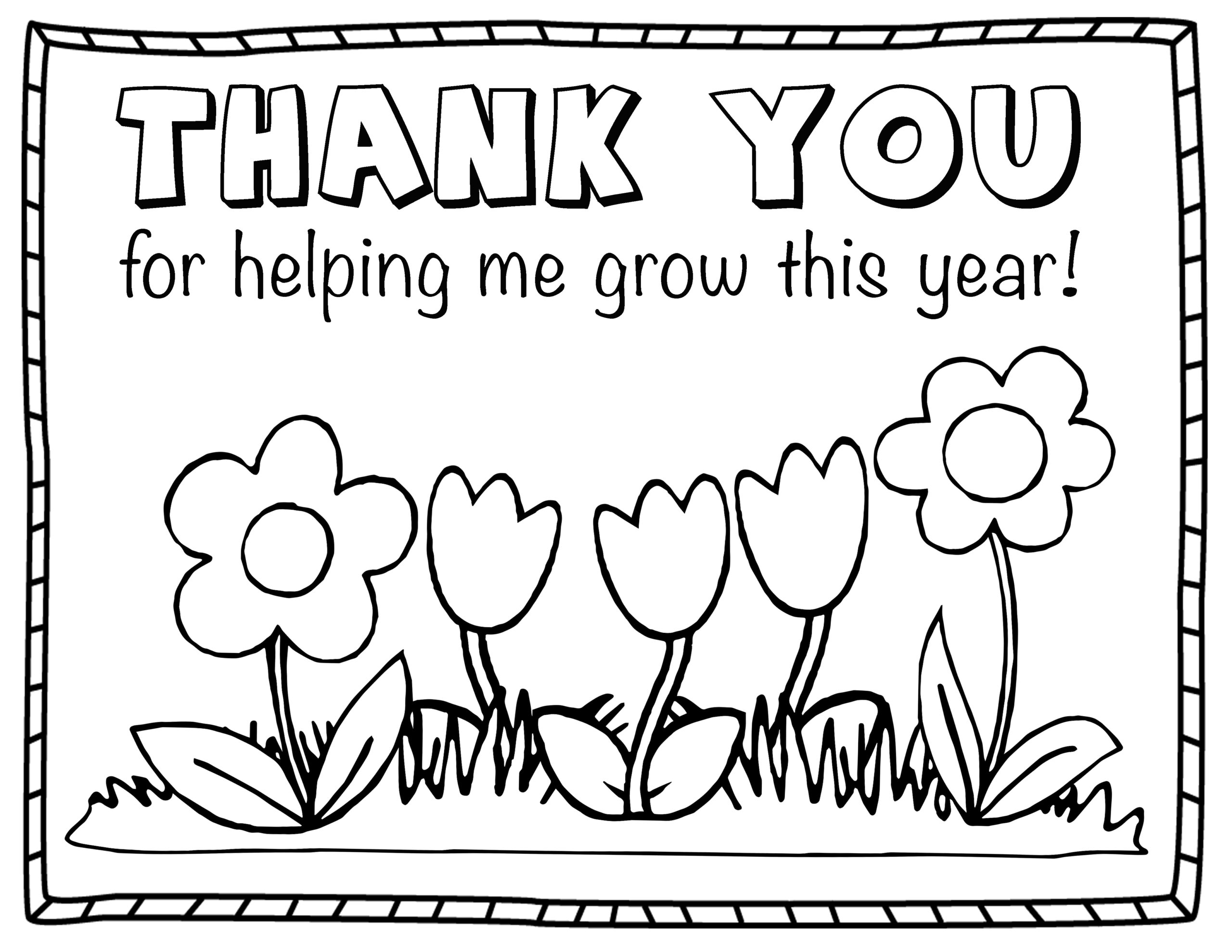 Thank You Coloring Pages For Kids At GetDrawings Free Download
