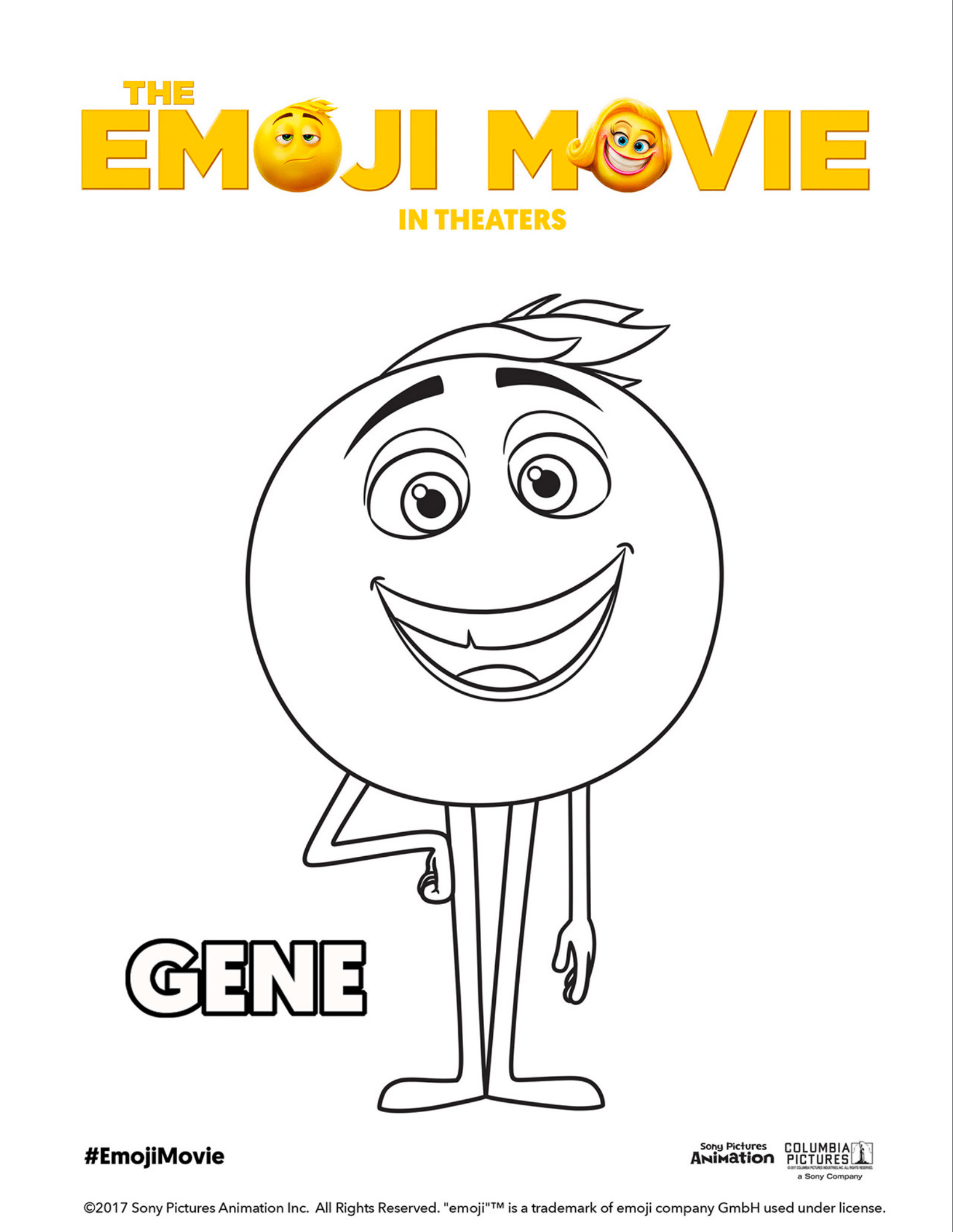 The Emoji Movie Activity And Coloring Pages Downloads