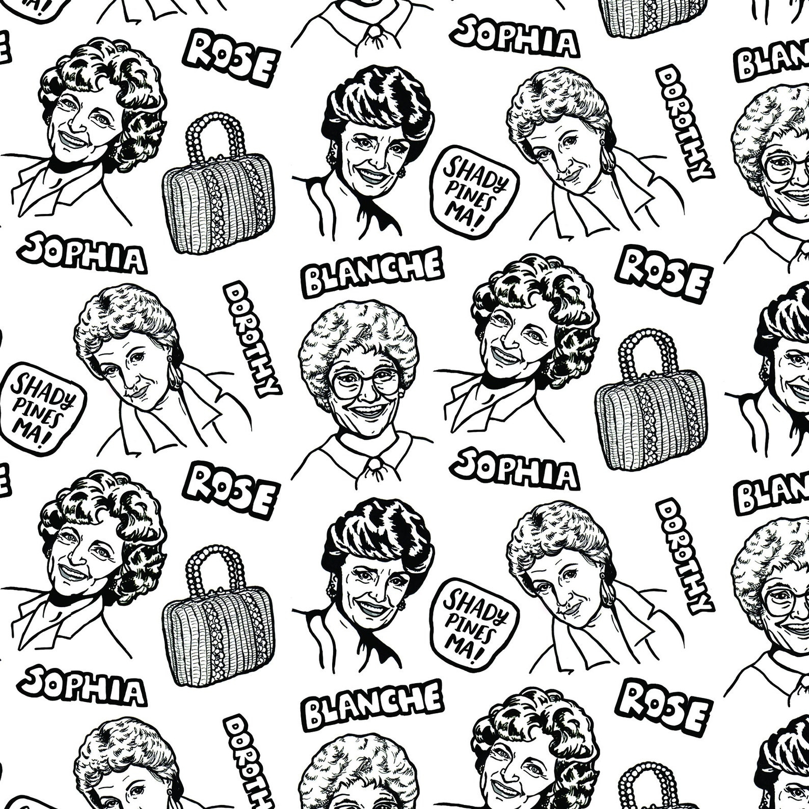 The Golden Girls Coloring Pages Coloring Pages