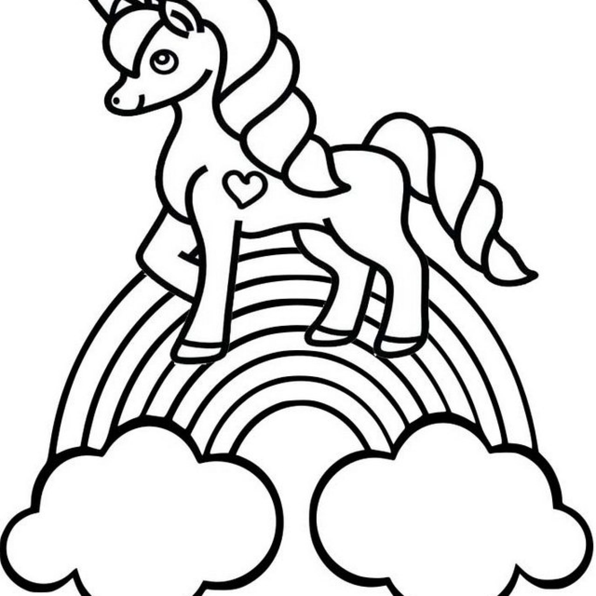 The Gorgeous 15 Minute Unicorn Coloring Page For Kids Mitraland