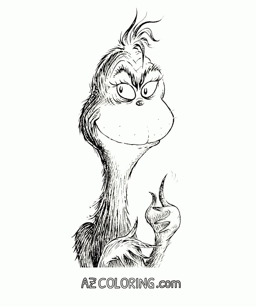 The Grinch Coloring Page Coloring Home