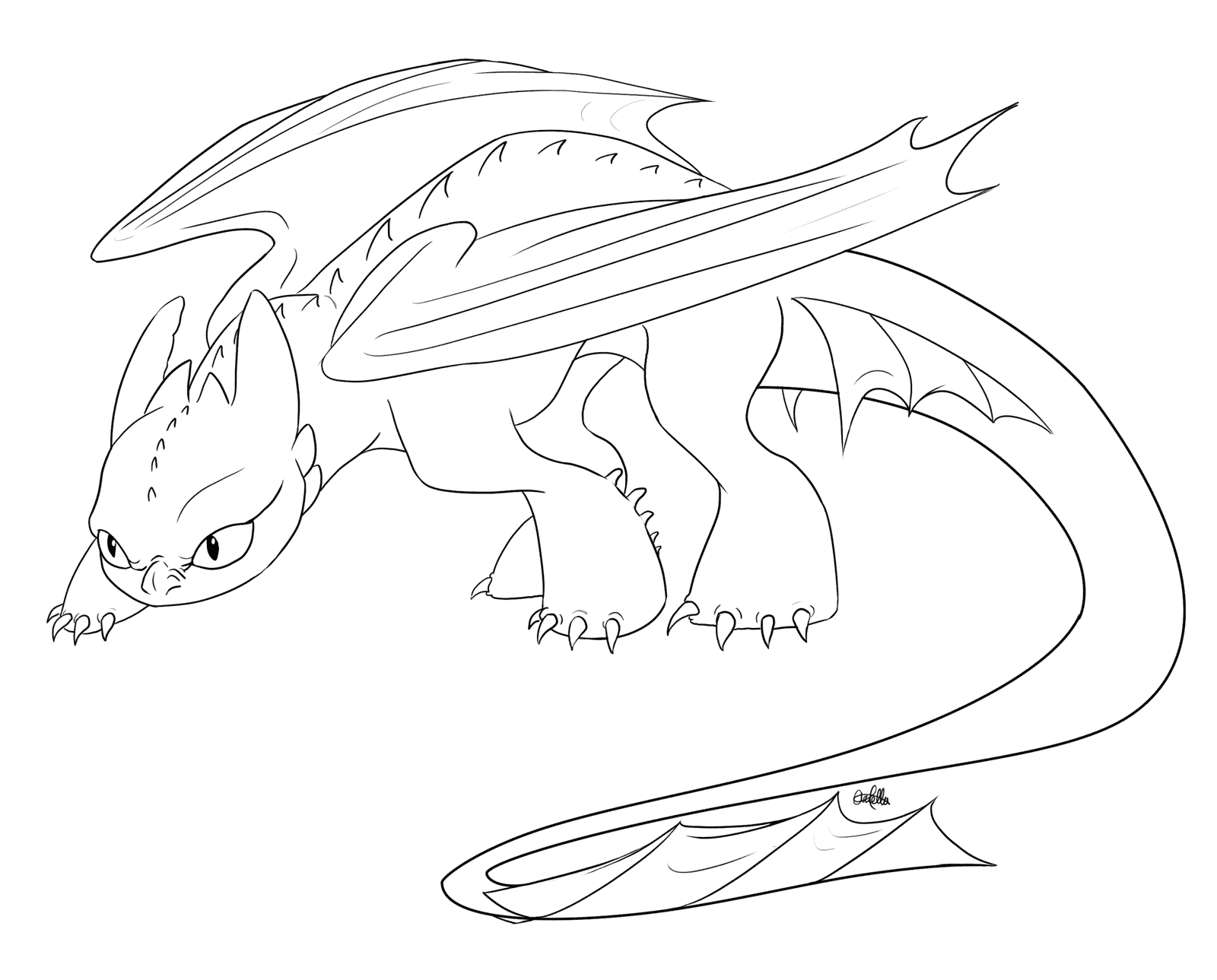 Toothless Coloring Pages Best Coloring Pages For Kids