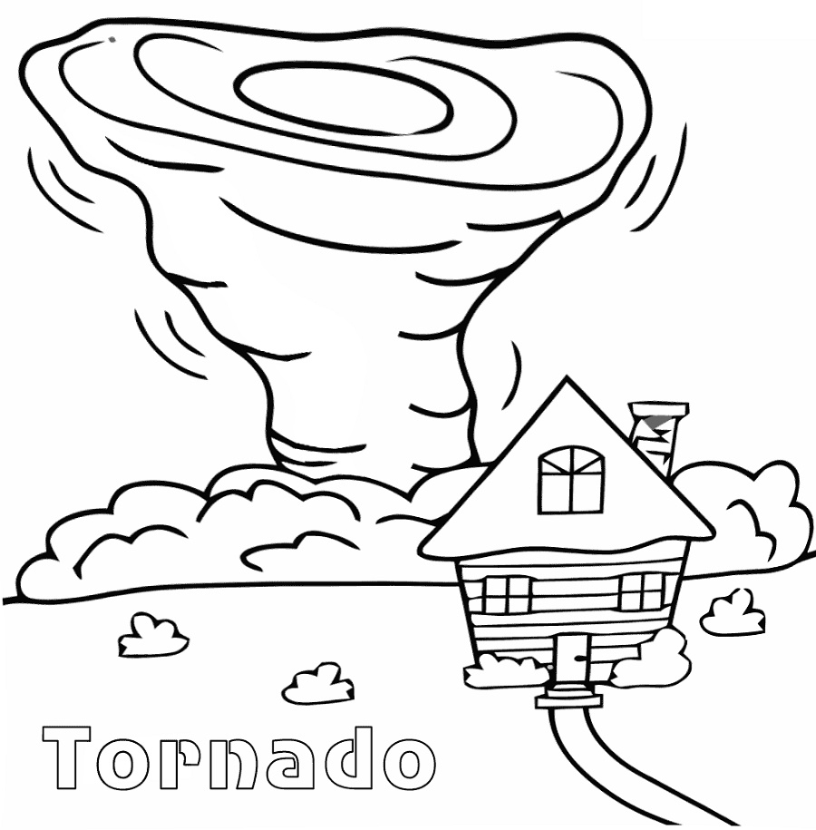 Tornado Coloring Pages