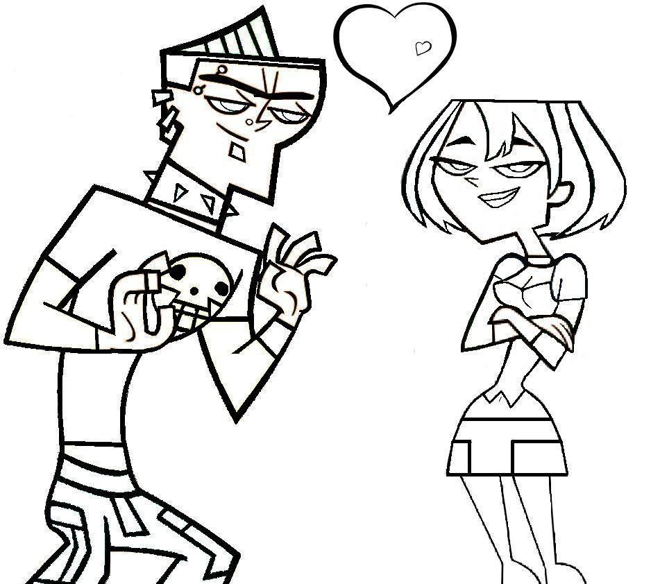 Total Drama Action Coloring Pages Learny Kids