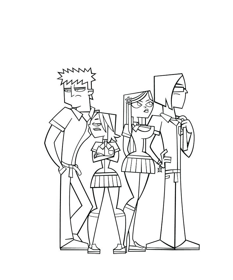 Printable Total Drama Coloring Pages