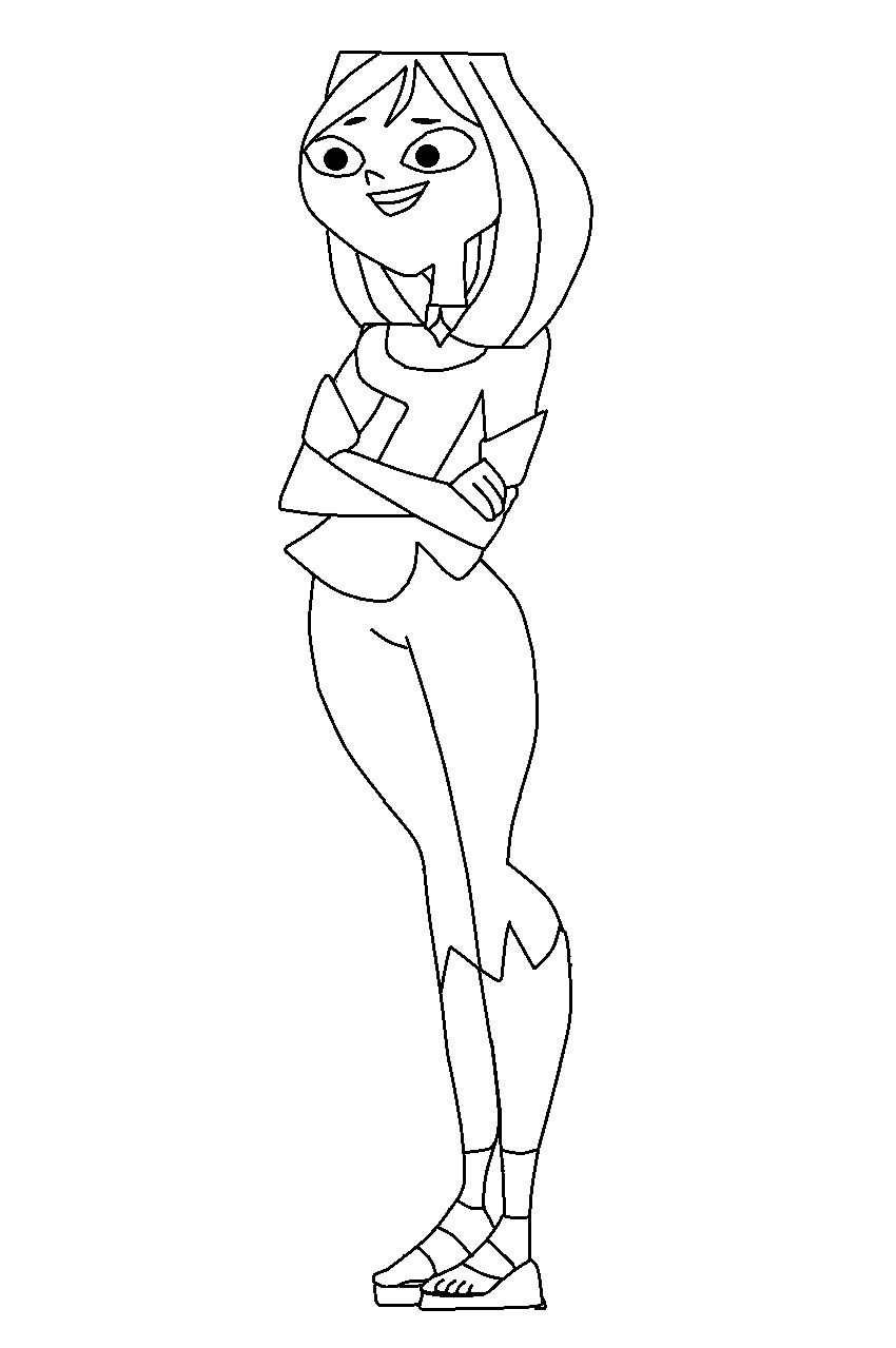 Total Drama Coloring Pages Coloring Home