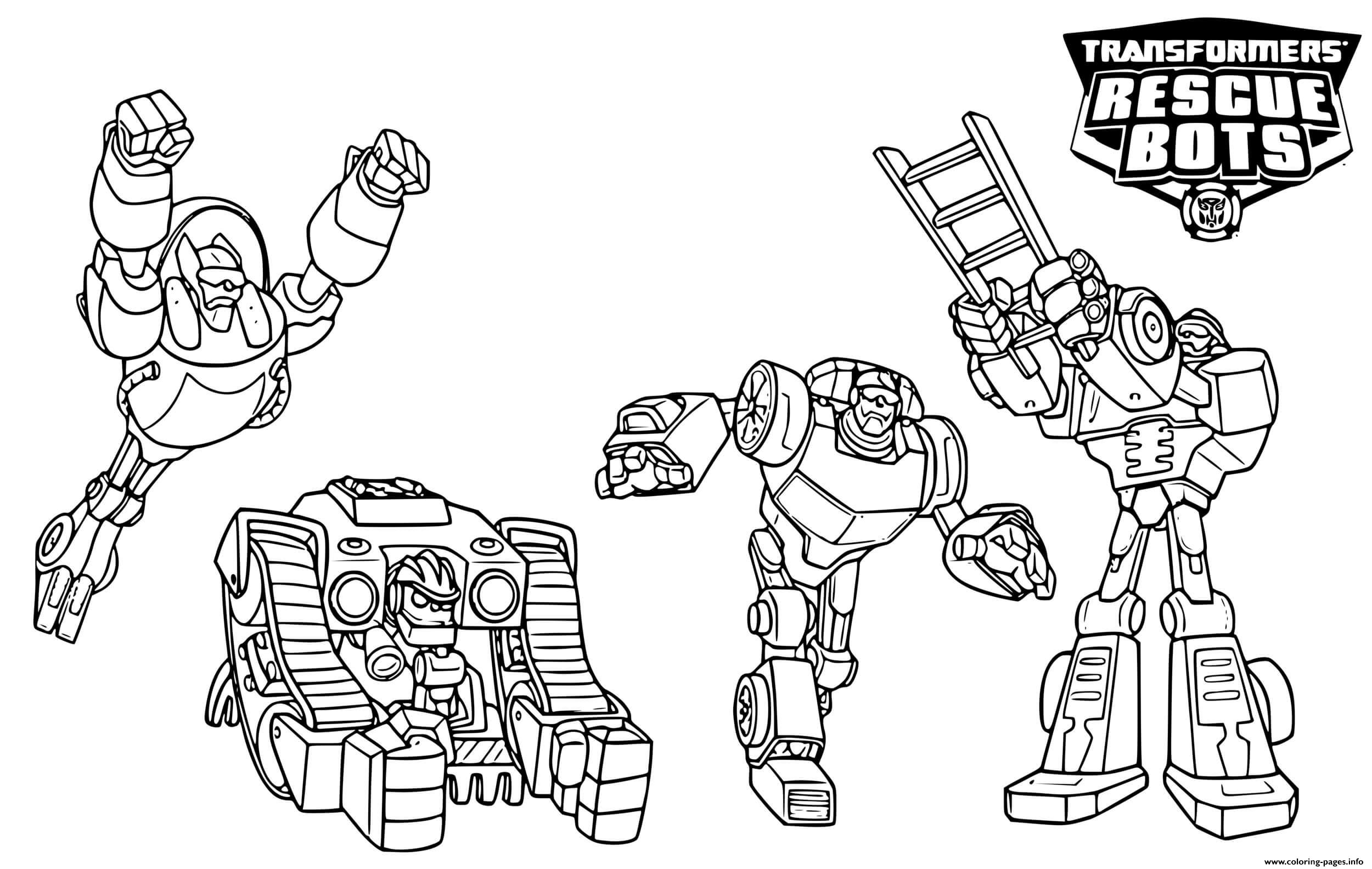 Printable Rescue Bots Coloring Pages