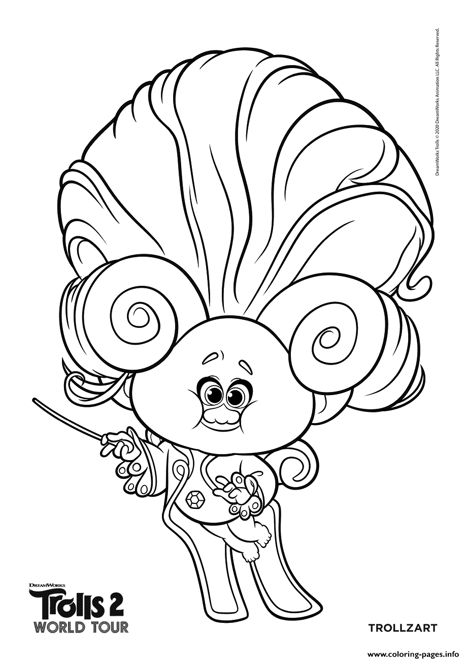 Troll Coloring Pages Free Printable