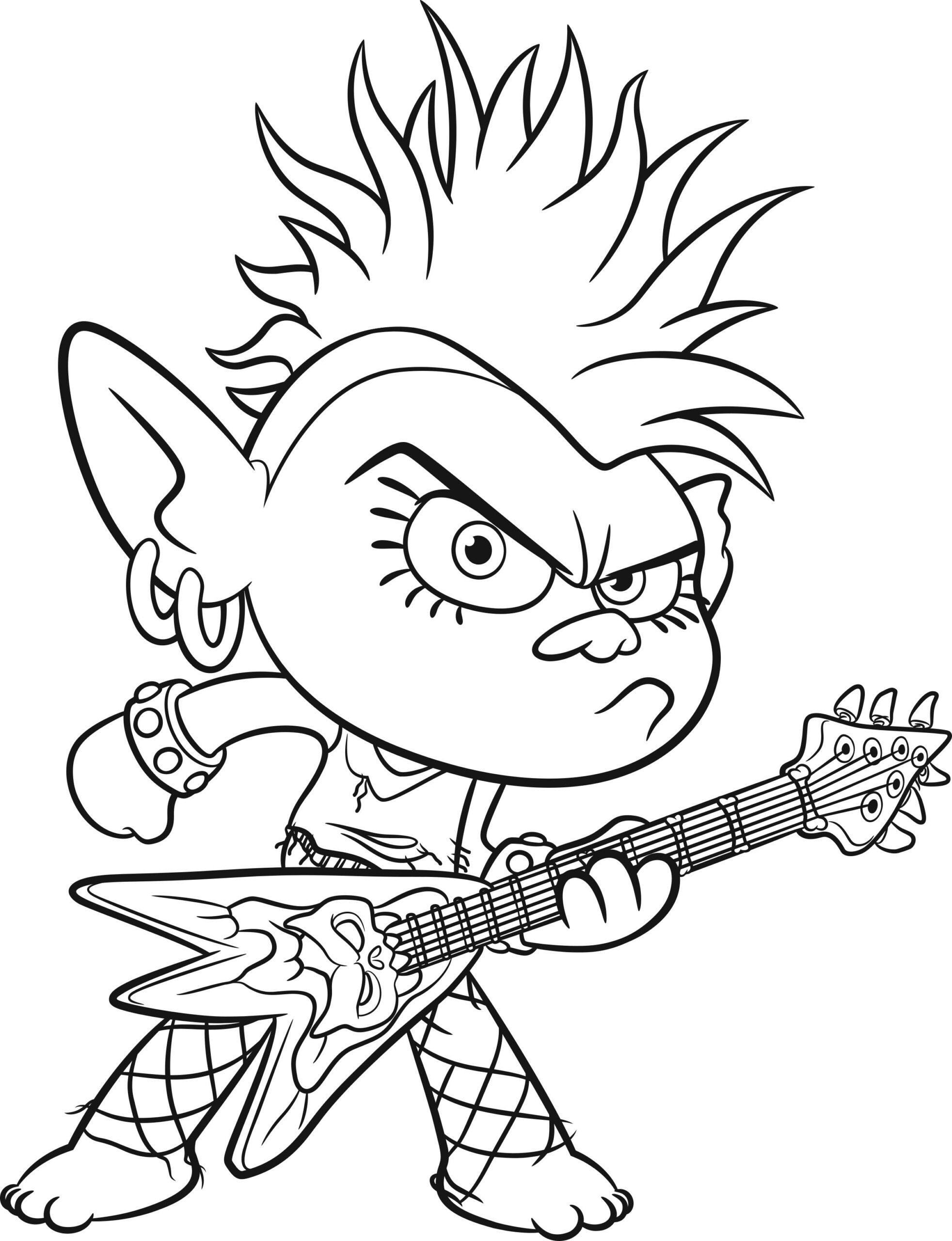 Troll Printable Coloring Pages