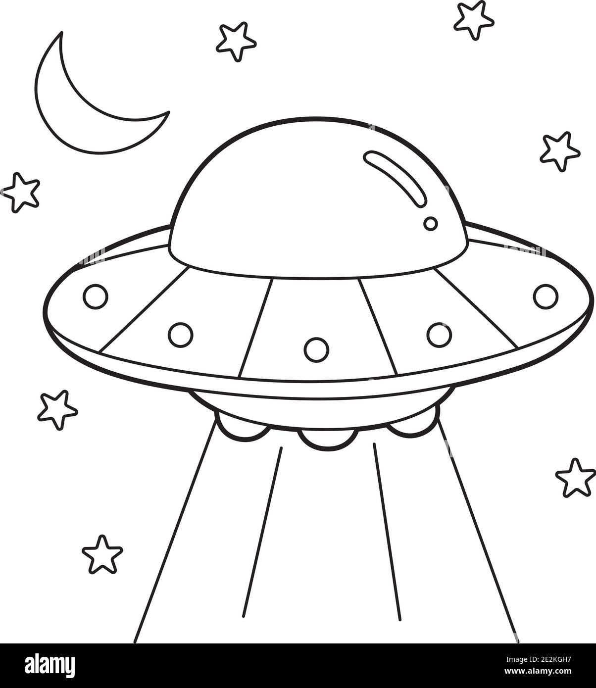 Printable Ufo Coloring Page