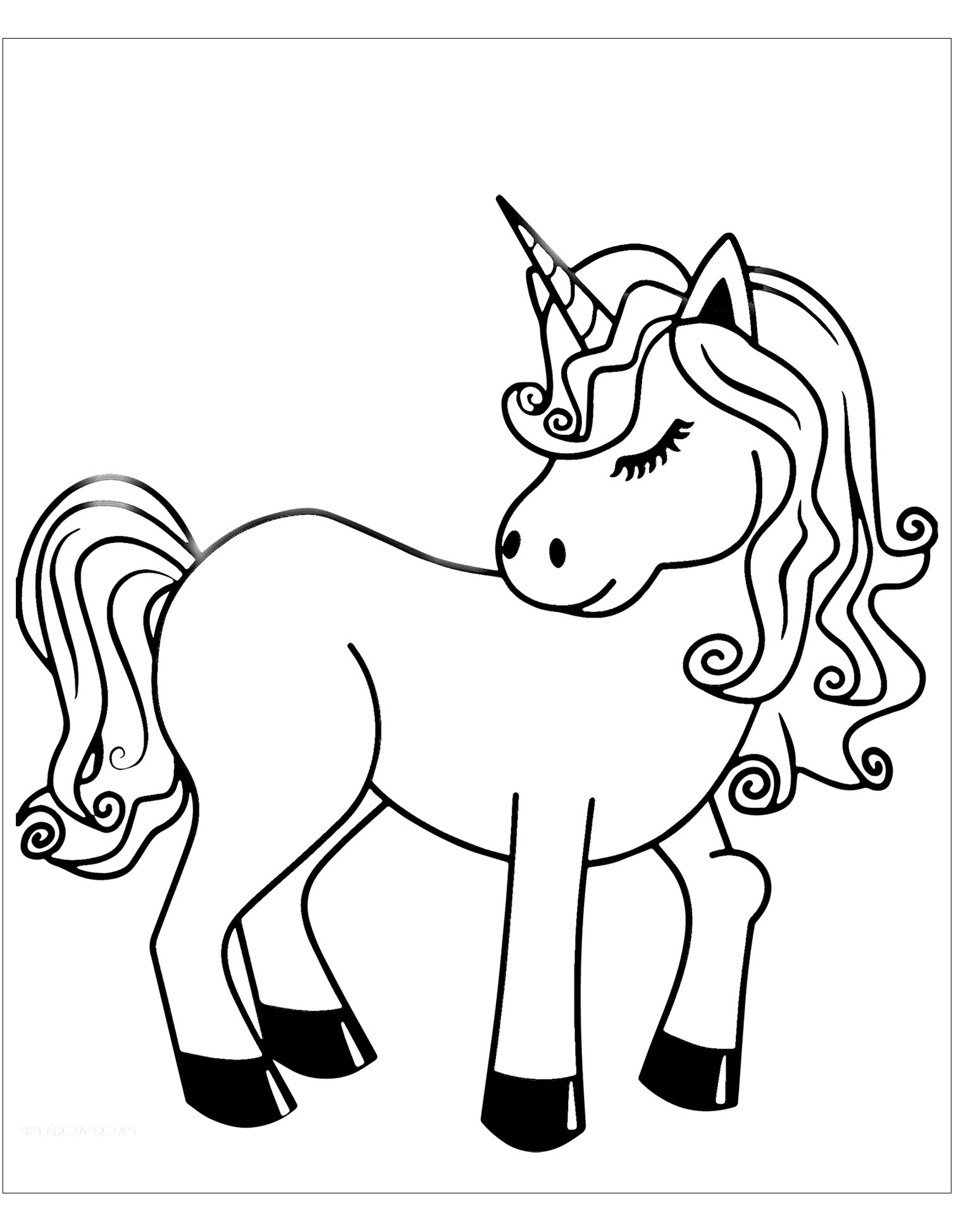 Unicorn Coloring Page For Kids Unicorn Coloring Pages For Kids Page Vrbo V Color Svg