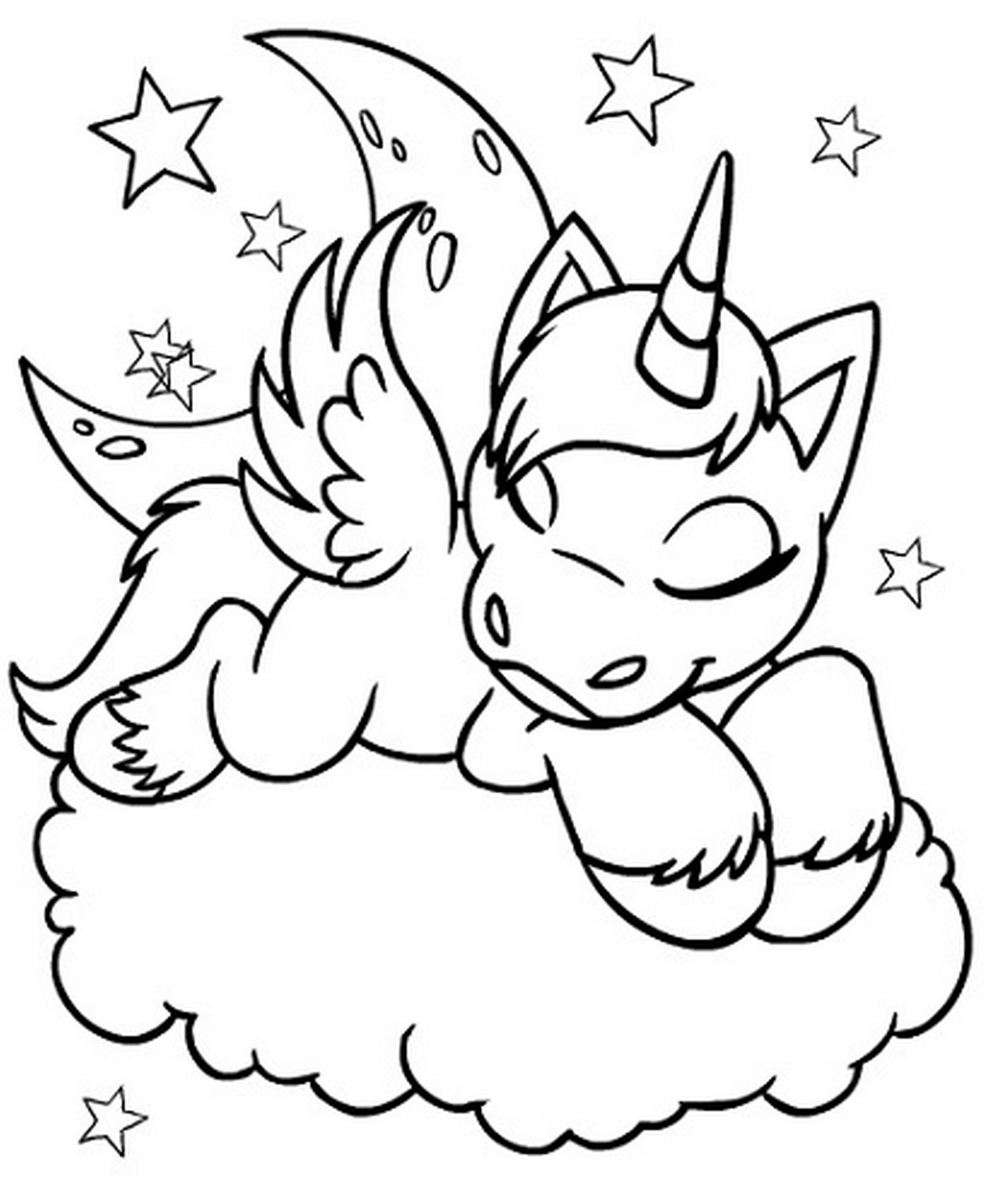 Free Printable Unicorn Coloring Pages