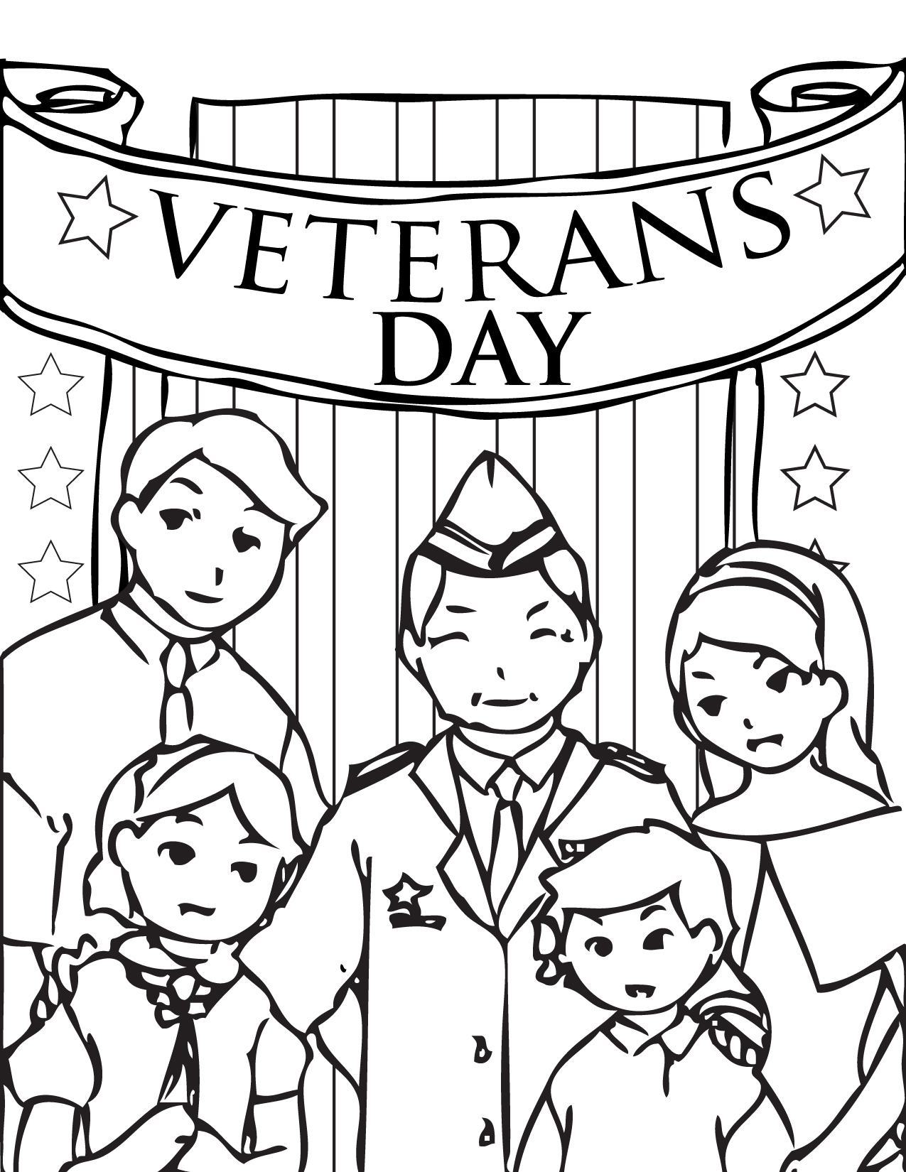 Coloring Pages Veterans Day Printables