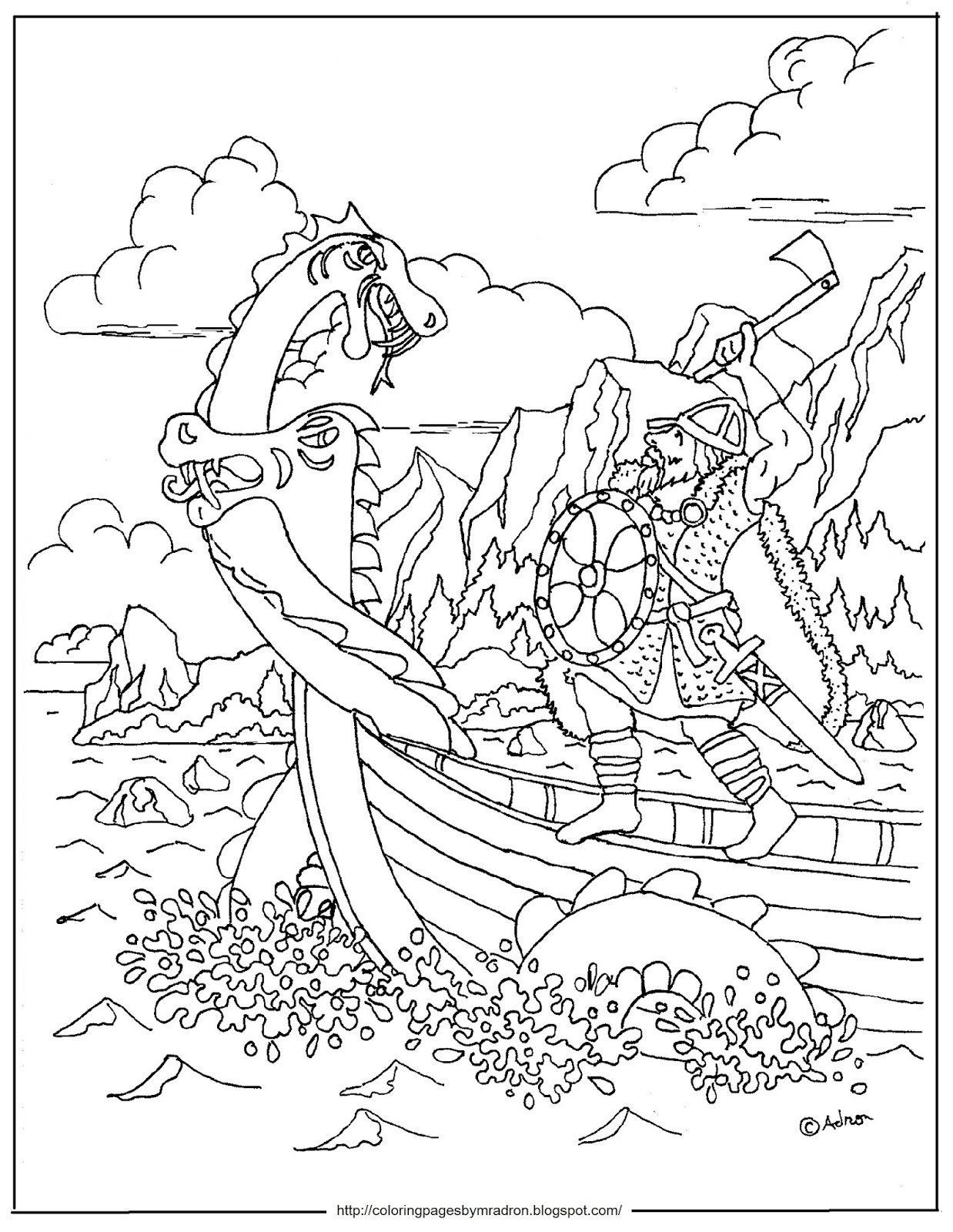 Viking 149426 Characters Free Printable Coloring Pages