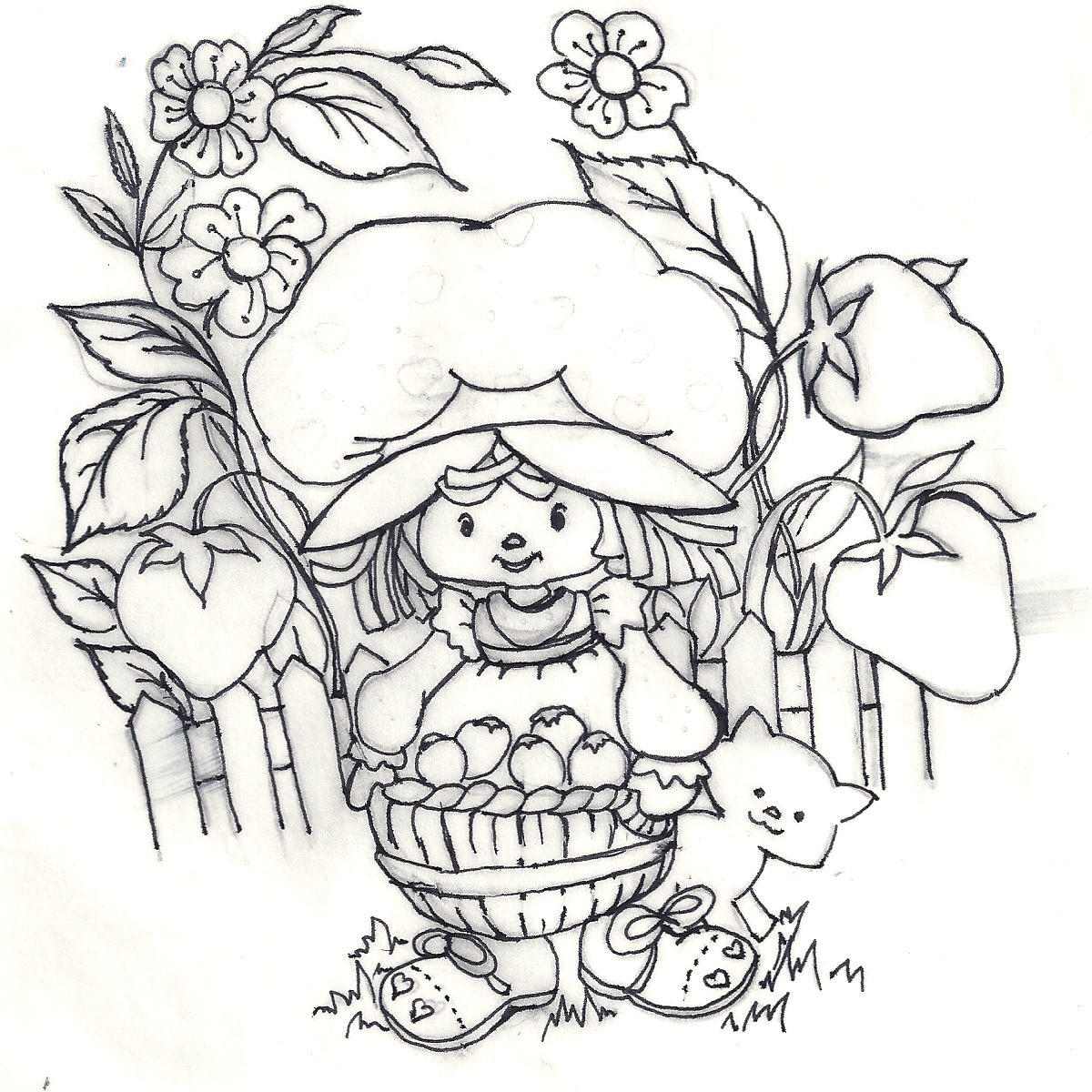 Free Printable Vintage Coloring Page