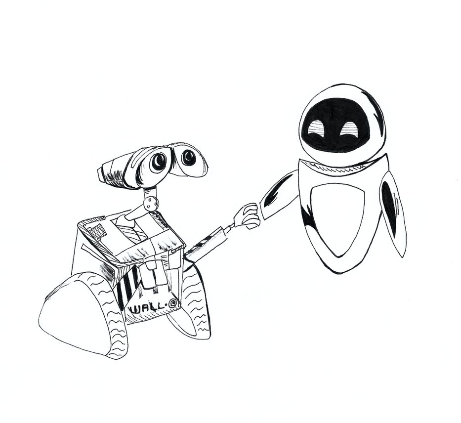 Wall E And Eve Coloring Pages For Kids Printable Free Coloring And Drawing