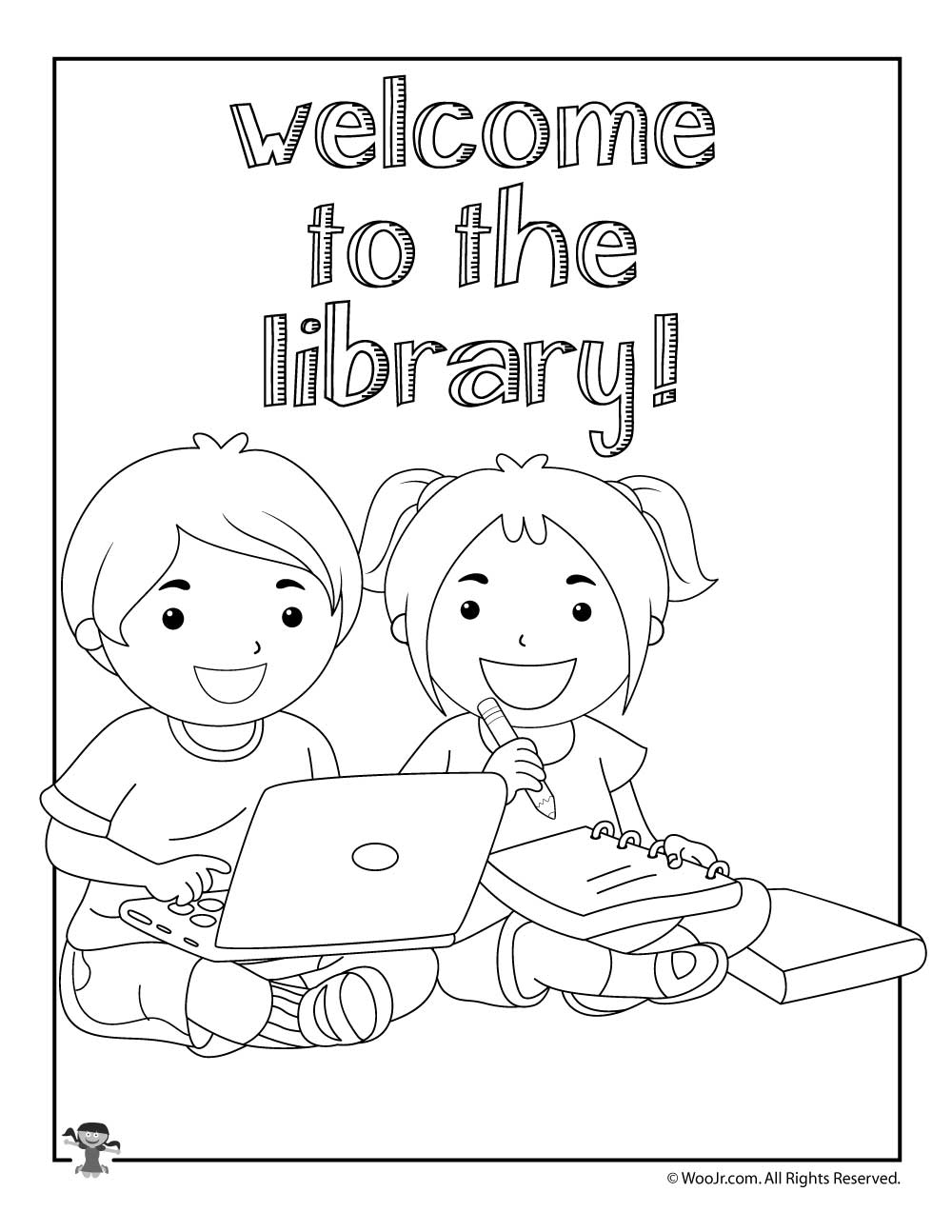 Welcome To The Library Coloring Pages Woo Jr Kids Activities Children S Publishing