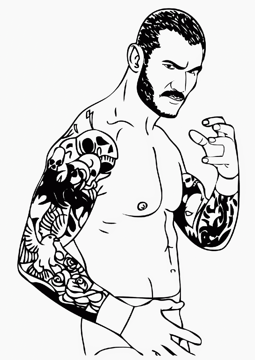 Wwe Coloring Pages Roman Reigns Coloring Home