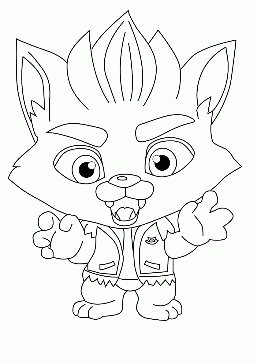 Super Monsters Printable Coloring Pages