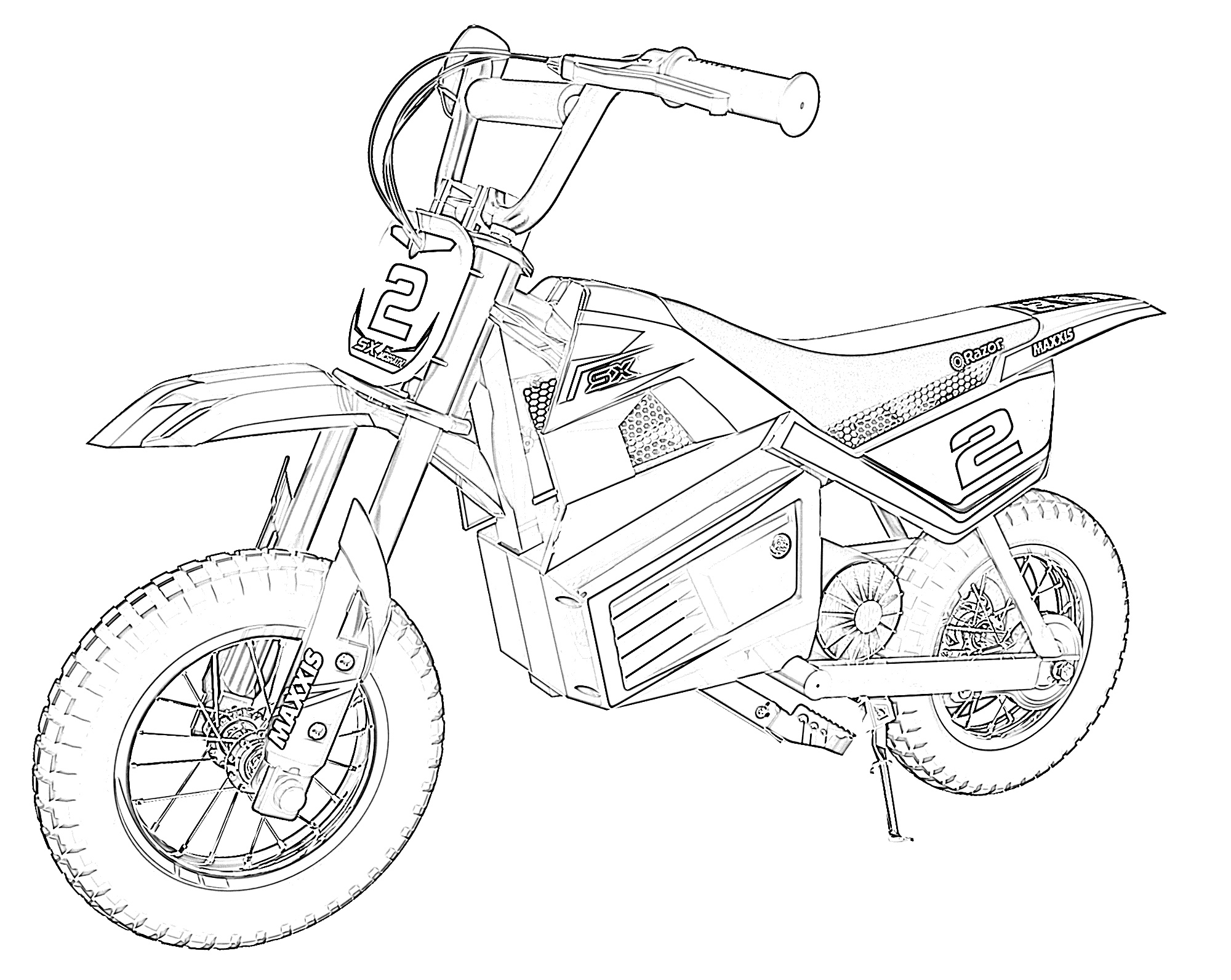 Dirt Bike Printable Color Pages