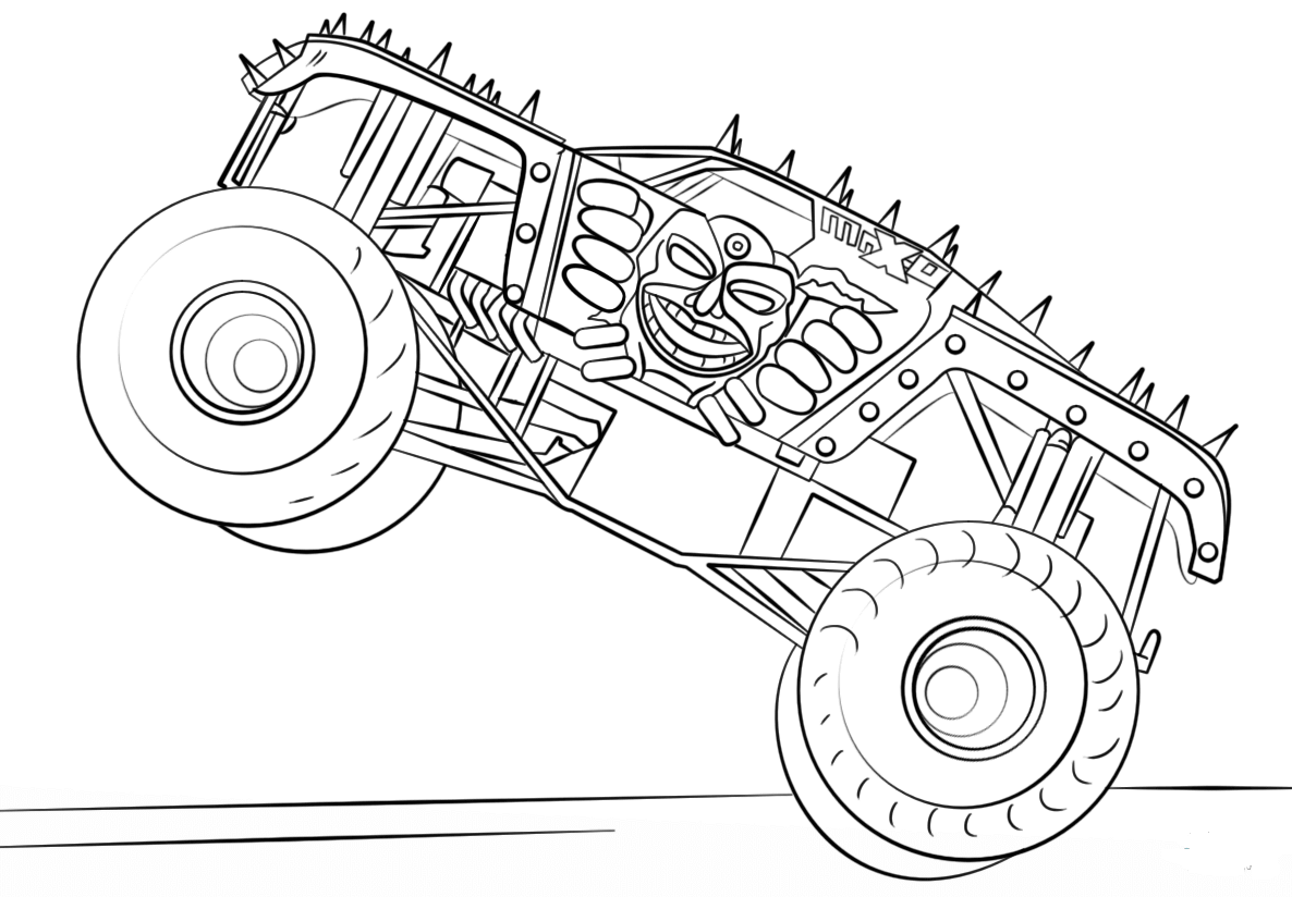 Monster Jam Printable Coloring Pages
